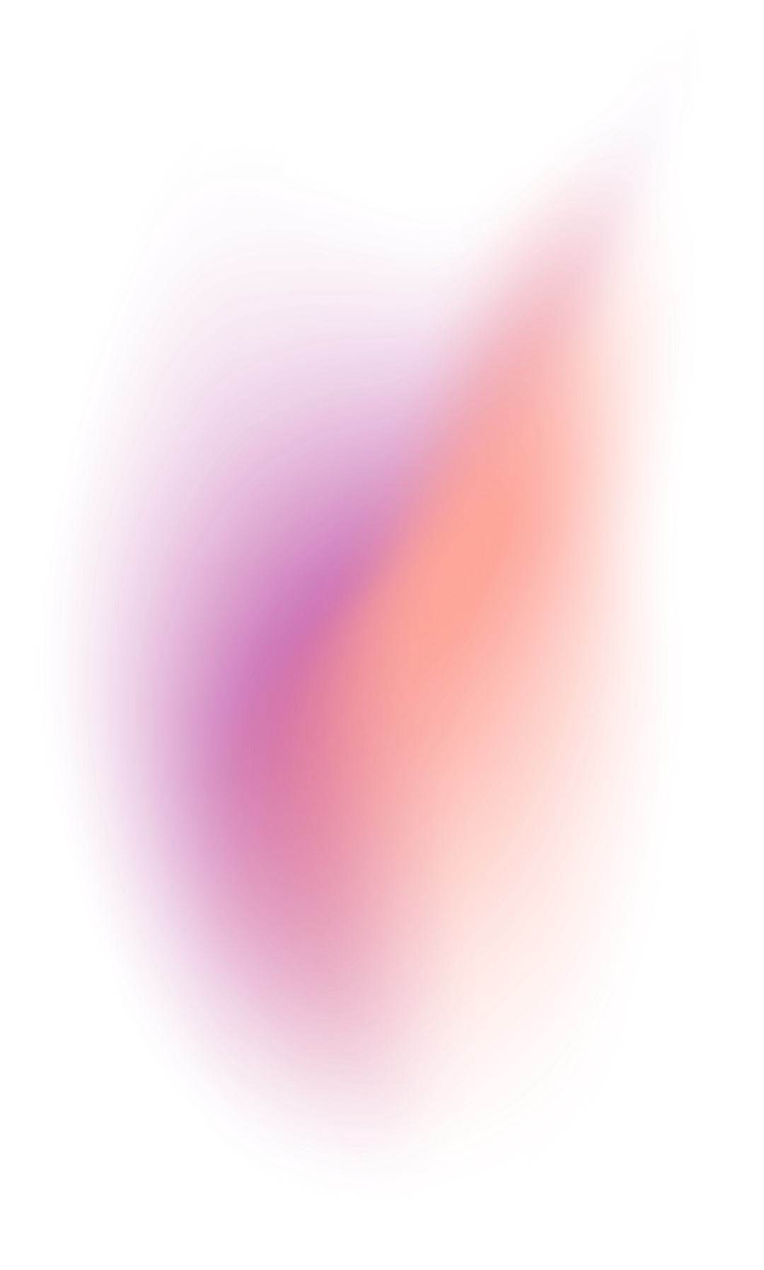 Abstract colorful digital art with gradient shades of pink, purple, orange, and red, resembling a flowing or swirling shape.