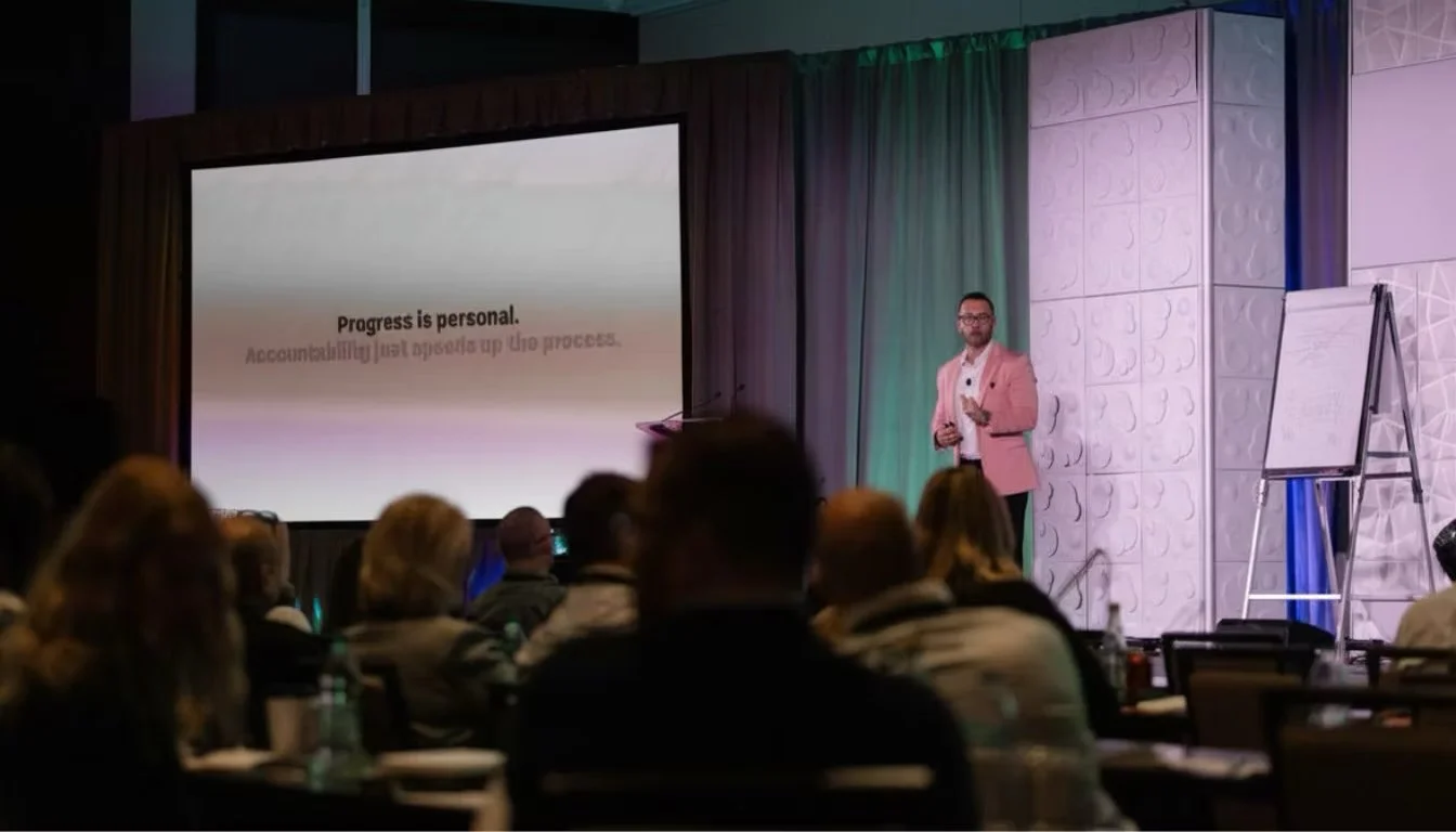 Jake Keynoting Annual Sales Event