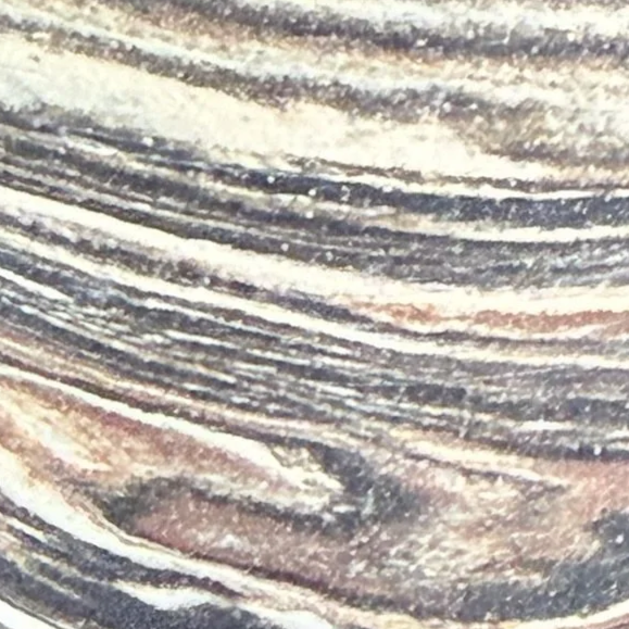 Close-up of a textured stone surface with gray, white, and brown streaks.
