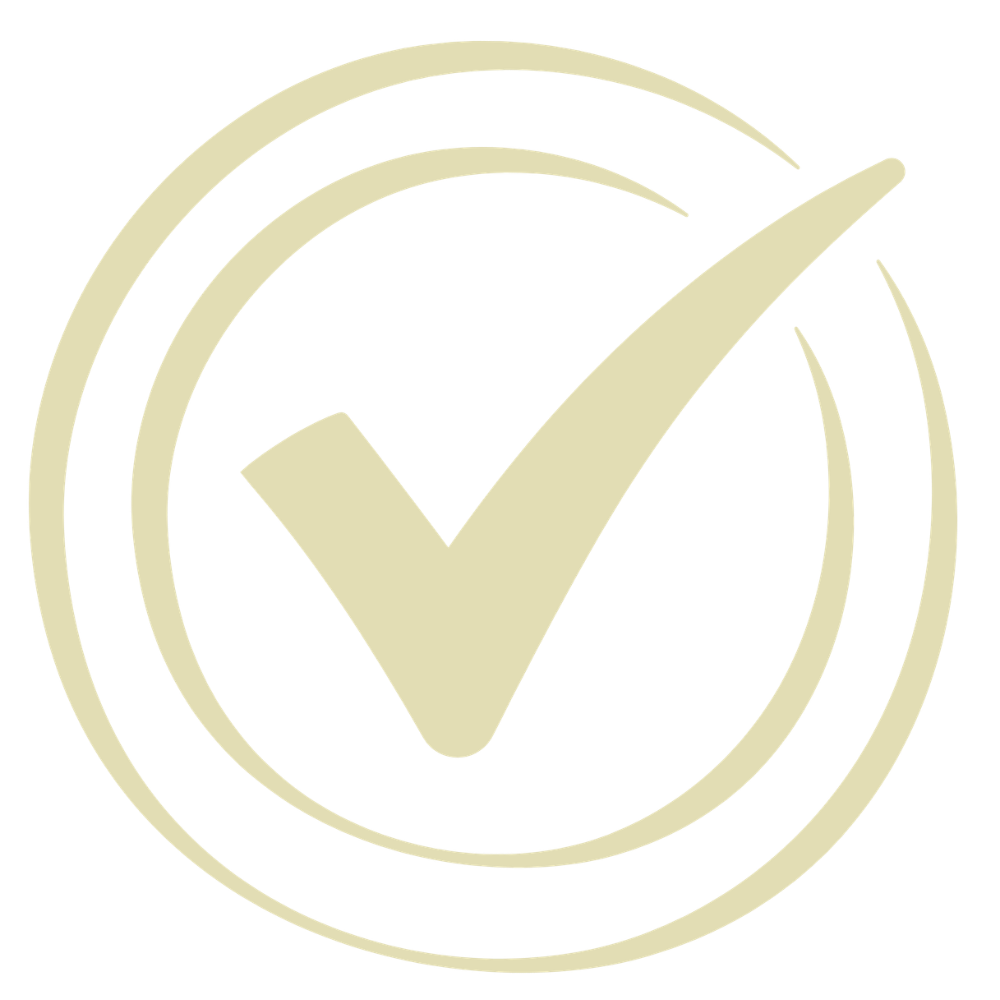 A check mark inside a circle with concentric rings around it, symbolizing approval or correctness.