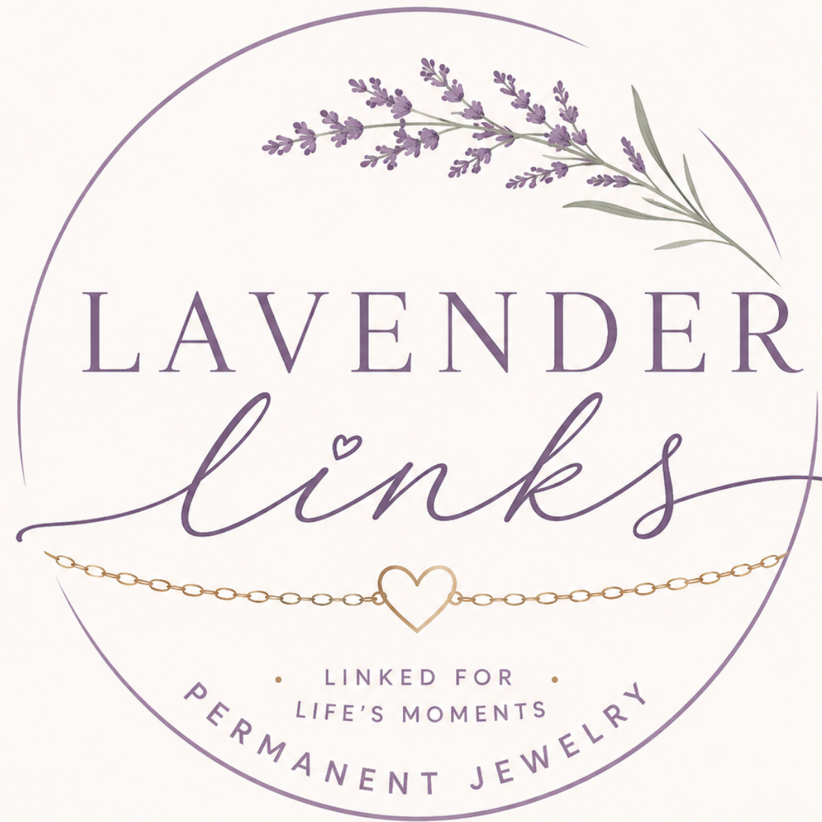 Lavender Links Permanent Jewelry