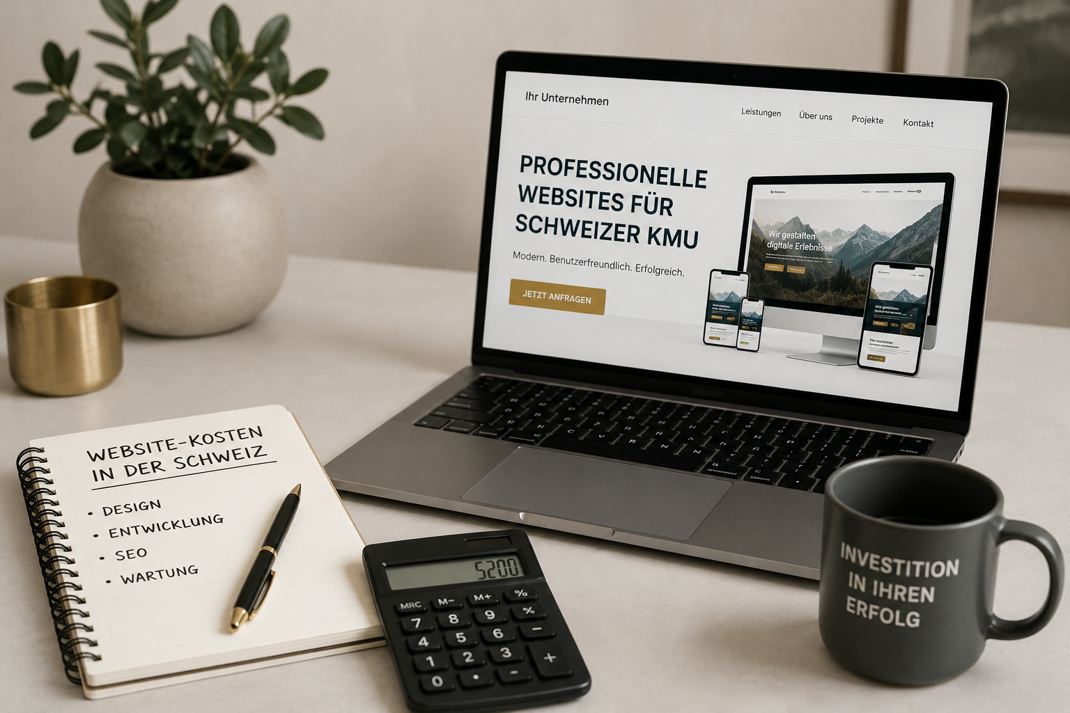 Was kostet eine professionelle Website in der Schweiz?