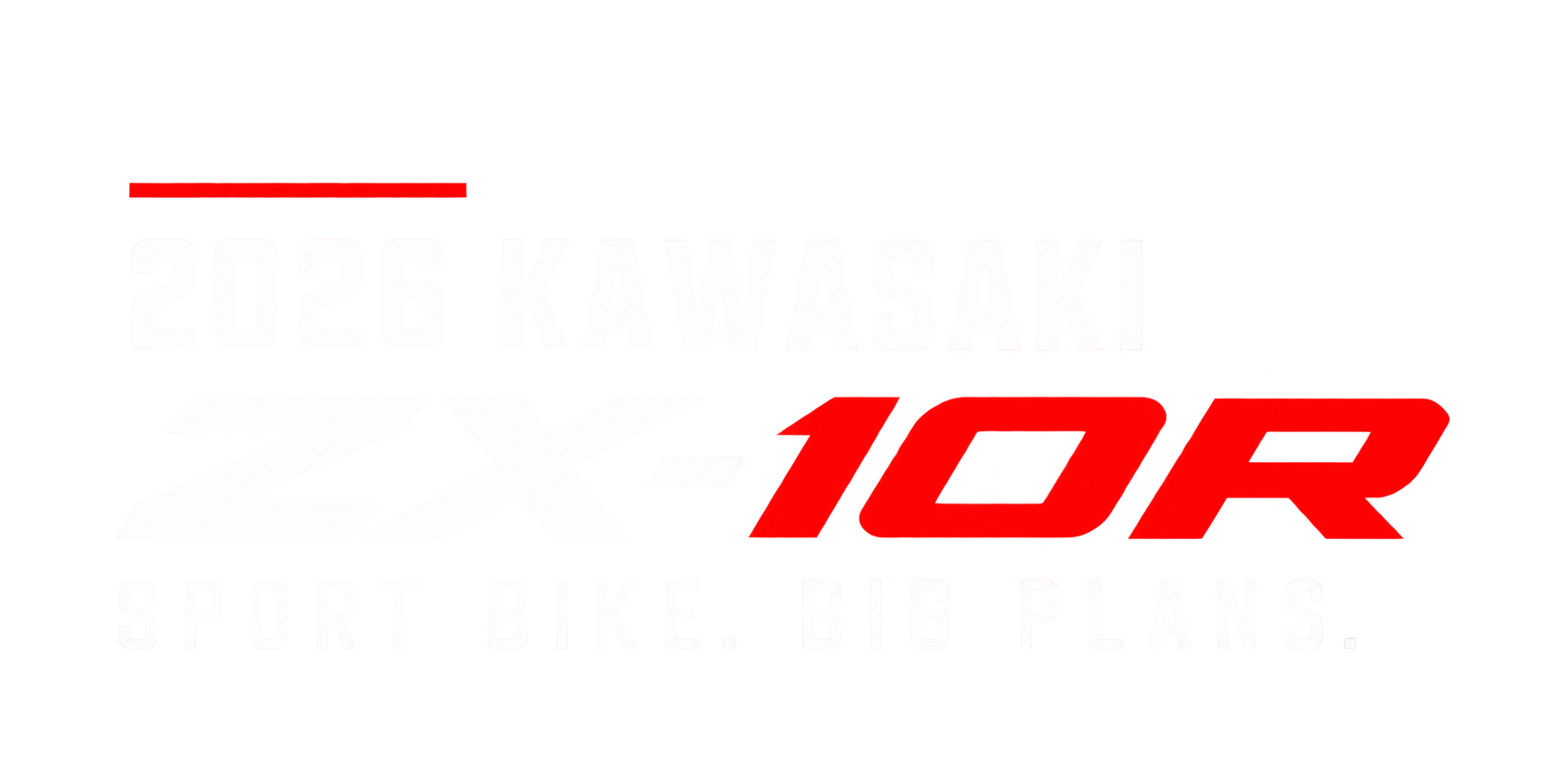 2026 Kawasaki TDR sport bike logo with the slogan “Sportbike. Big Plans.”