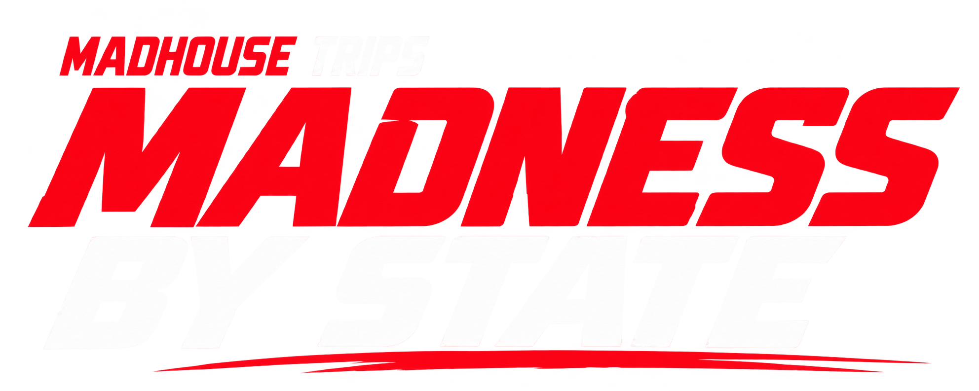 MadHouse Trips RV State logo in red and white