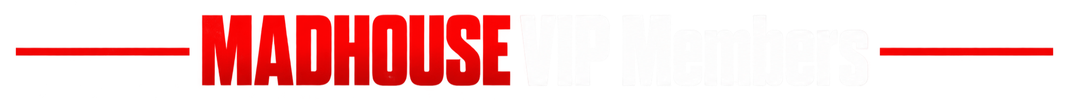 Red and white “Madhouse Reviews” logo