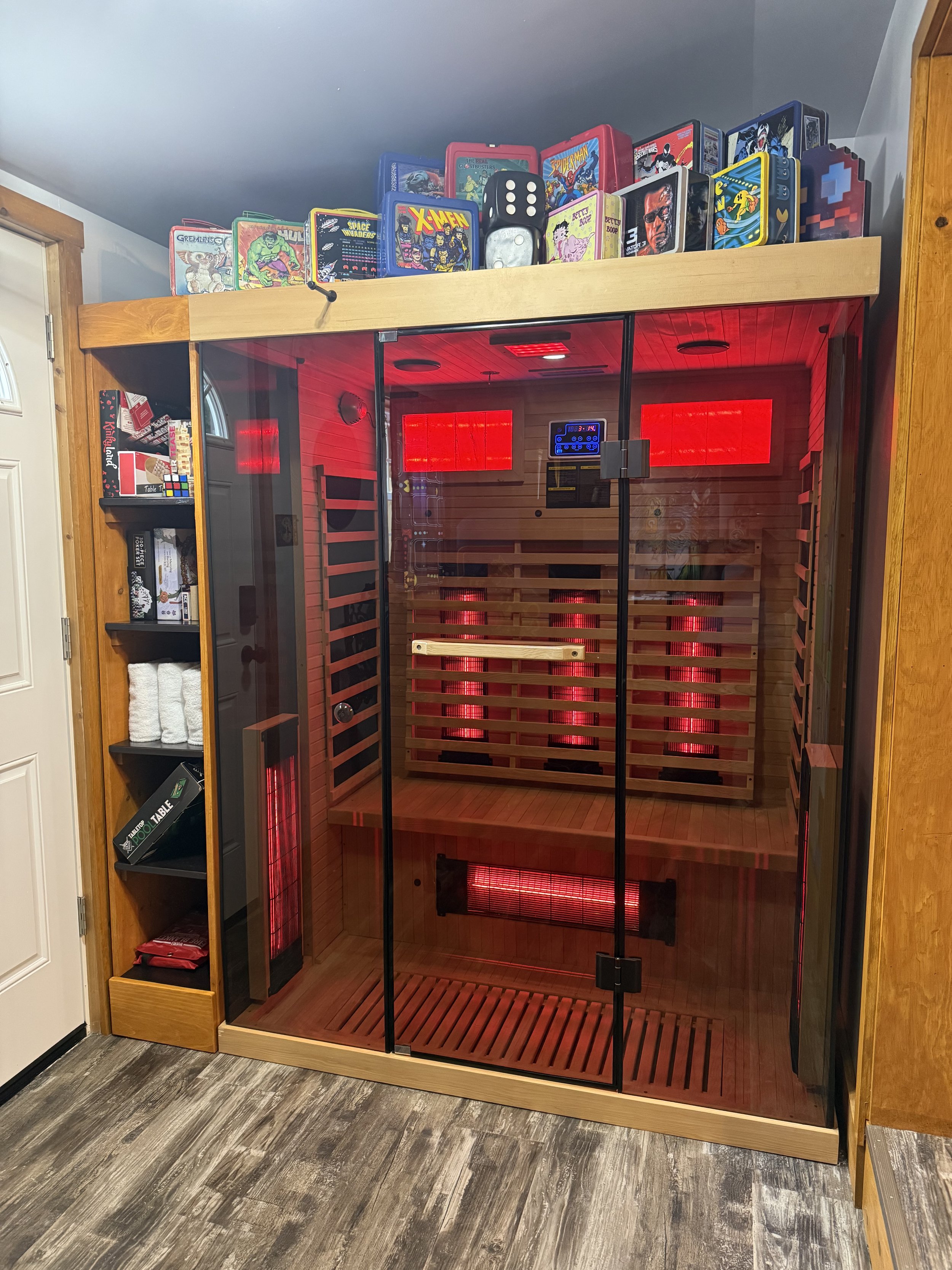 Our Sauna will warm your soul and relax your muscle after a day of play with your partner.  