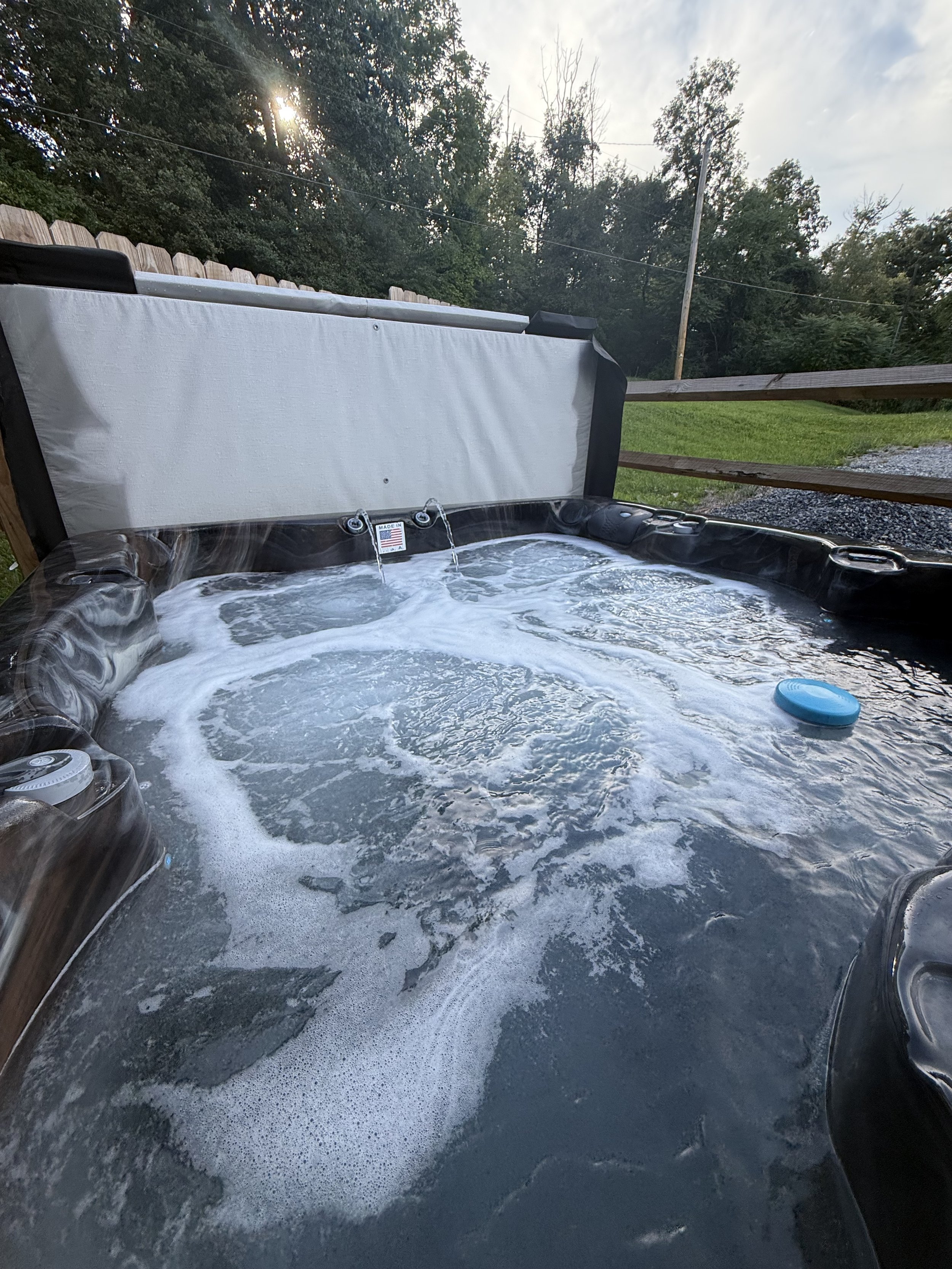 hot tub is the best place to talk and reconnect 