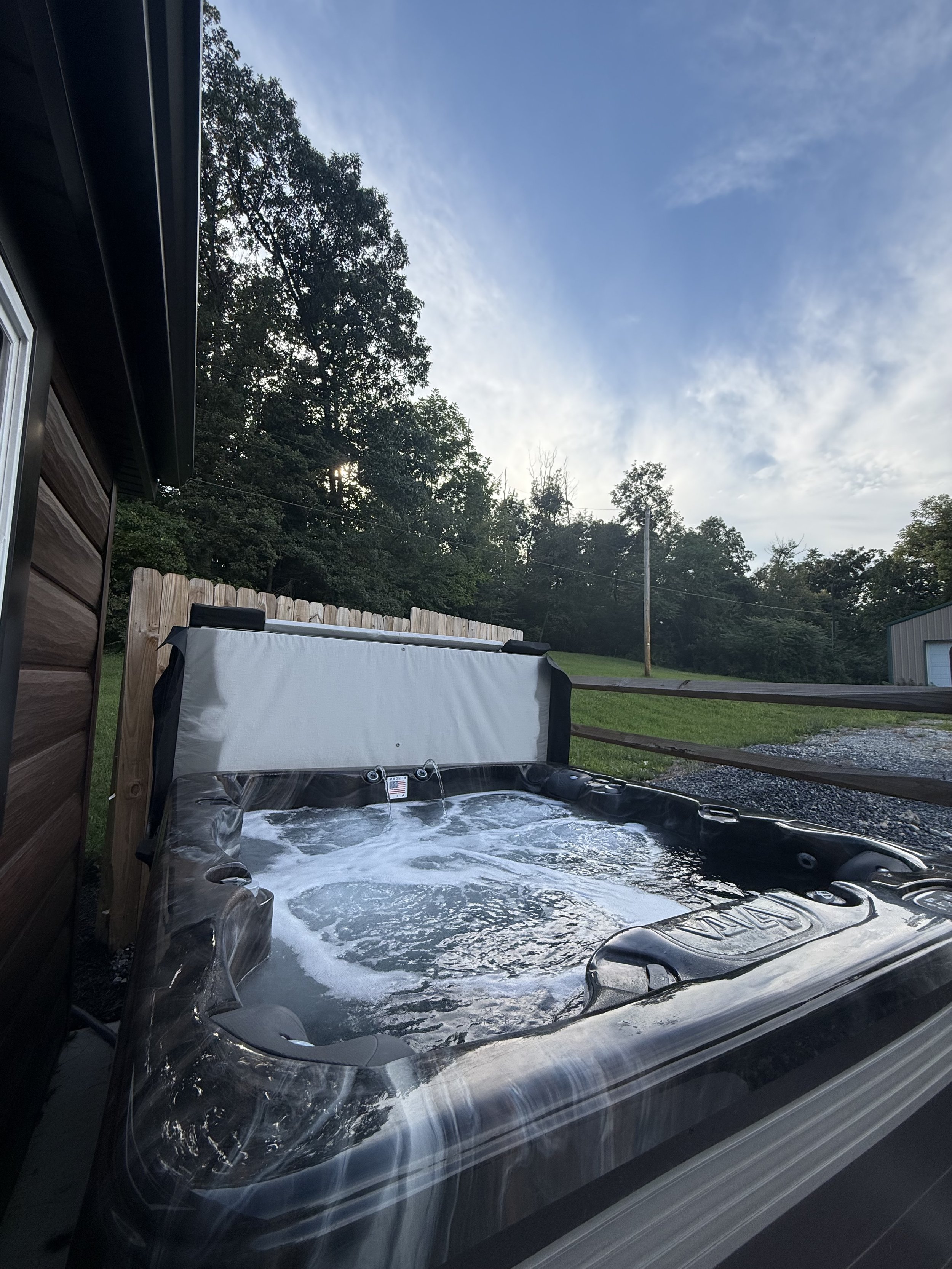 relax under the stars while soaking the day away 