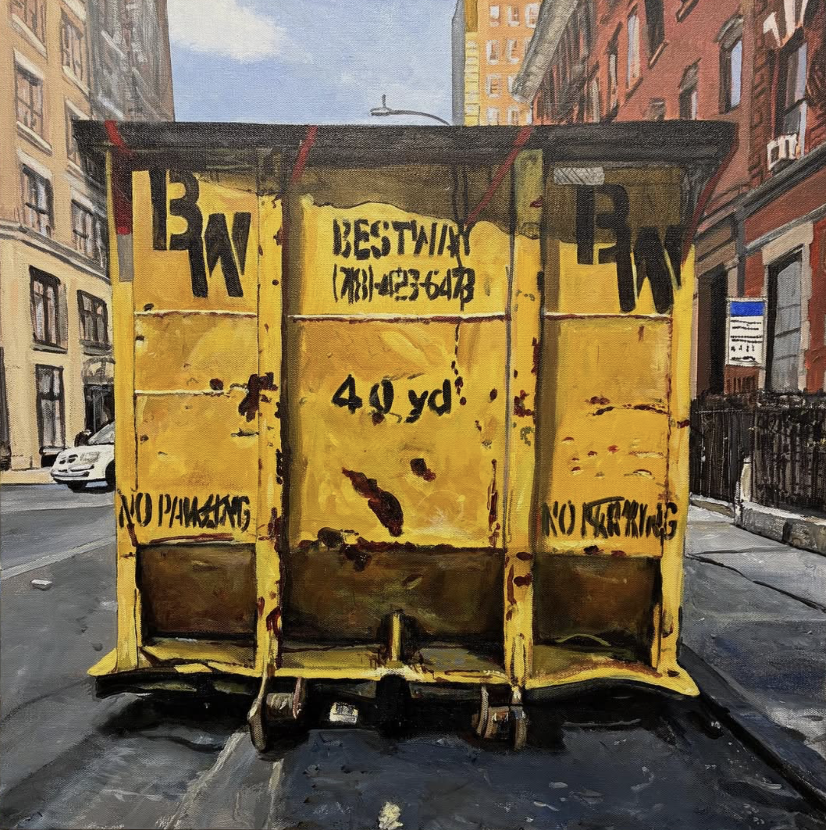 Yellow West Village, 2025
Acrylic on Canvas
24" x 24"
60.96cm x 60.96cm