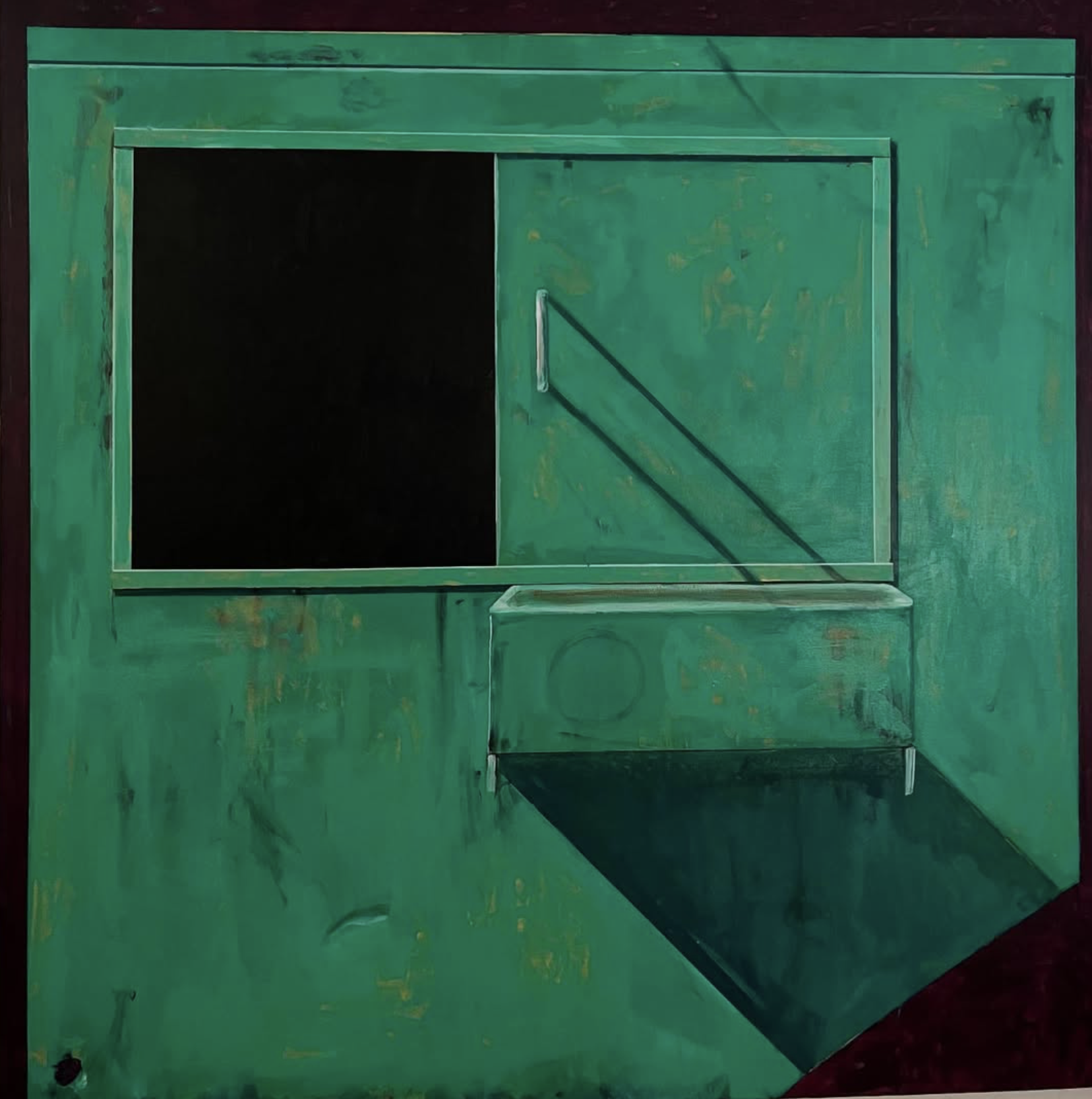 Alley, 2024
Acrylic on Canvas
60" x 60"
152.4cm x 152.4cm