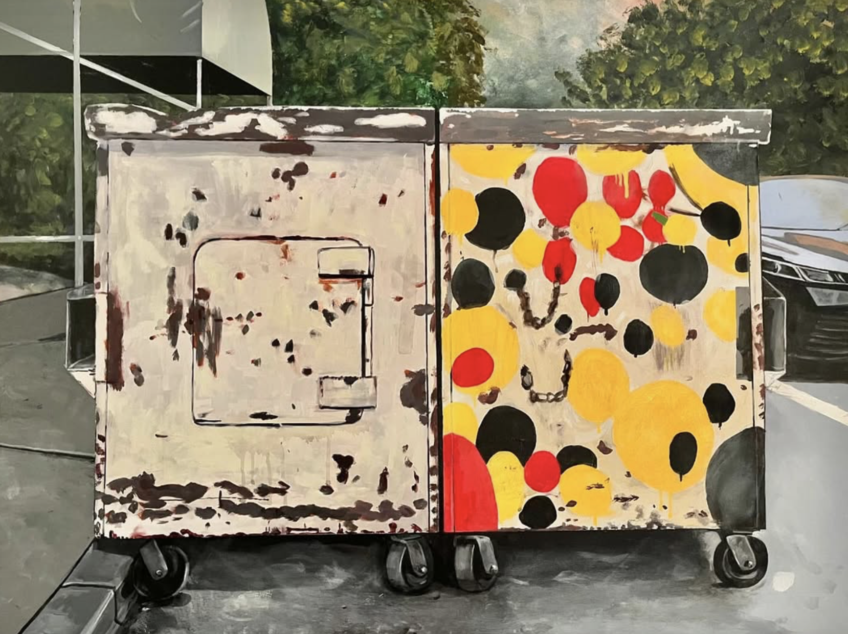 Across from The Dakota, 2024
Acrylic on Canvas
36" x 48"
91.44cm x 121.92cm