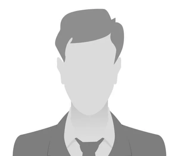 Gray silhouette of a man in a suit and tie.