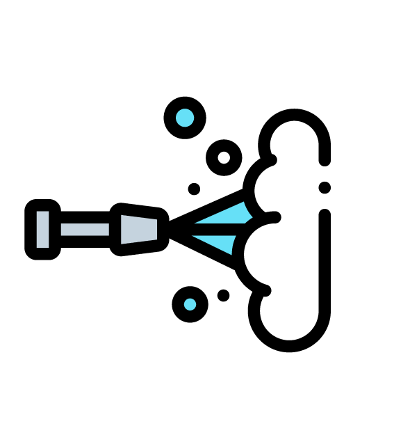 Diagram of a molecular process involving a light source, water molecules, and oxygen molecules releasing oxygen after splitting water.
