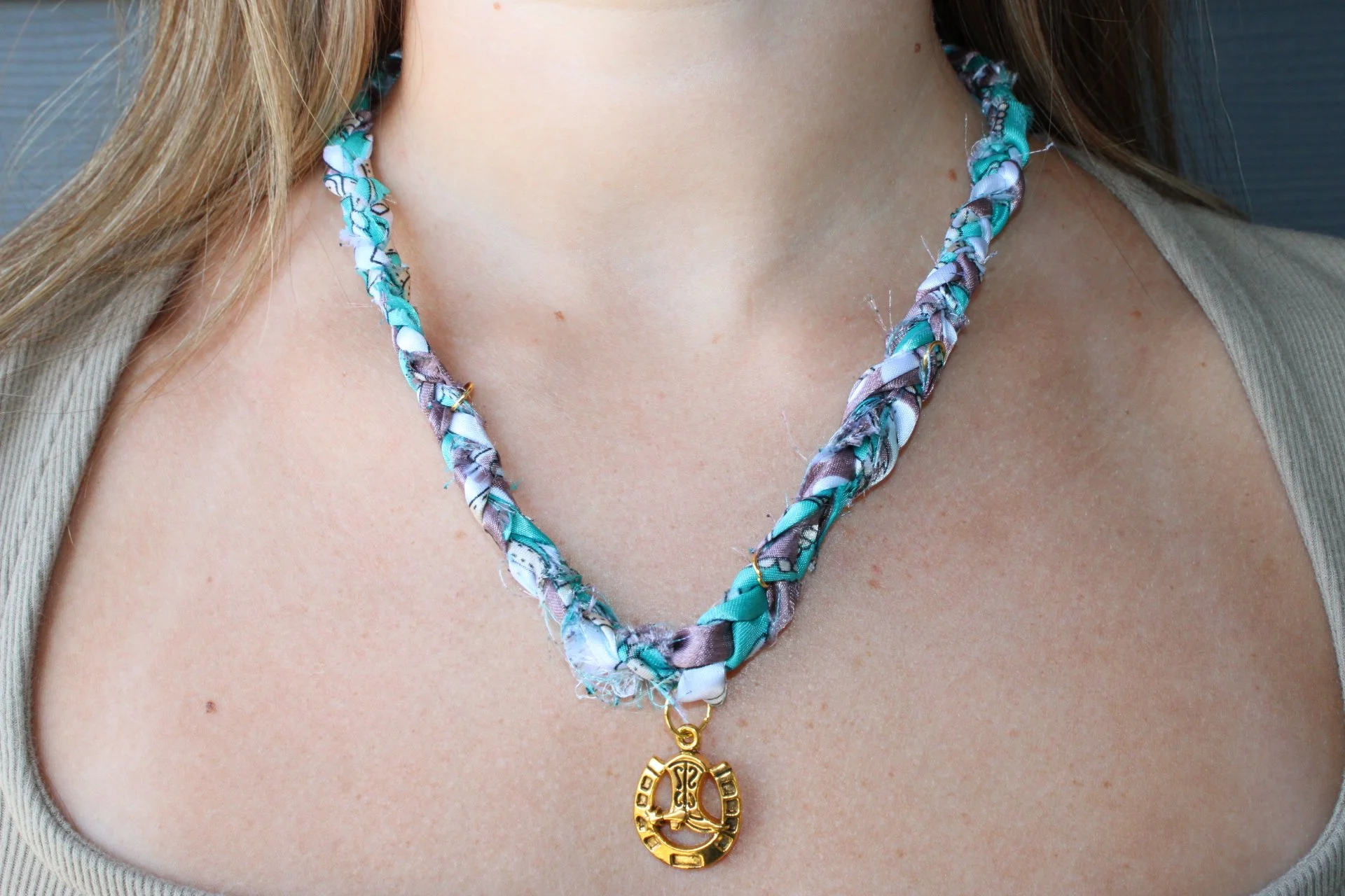Horseshoe Braided Necklace