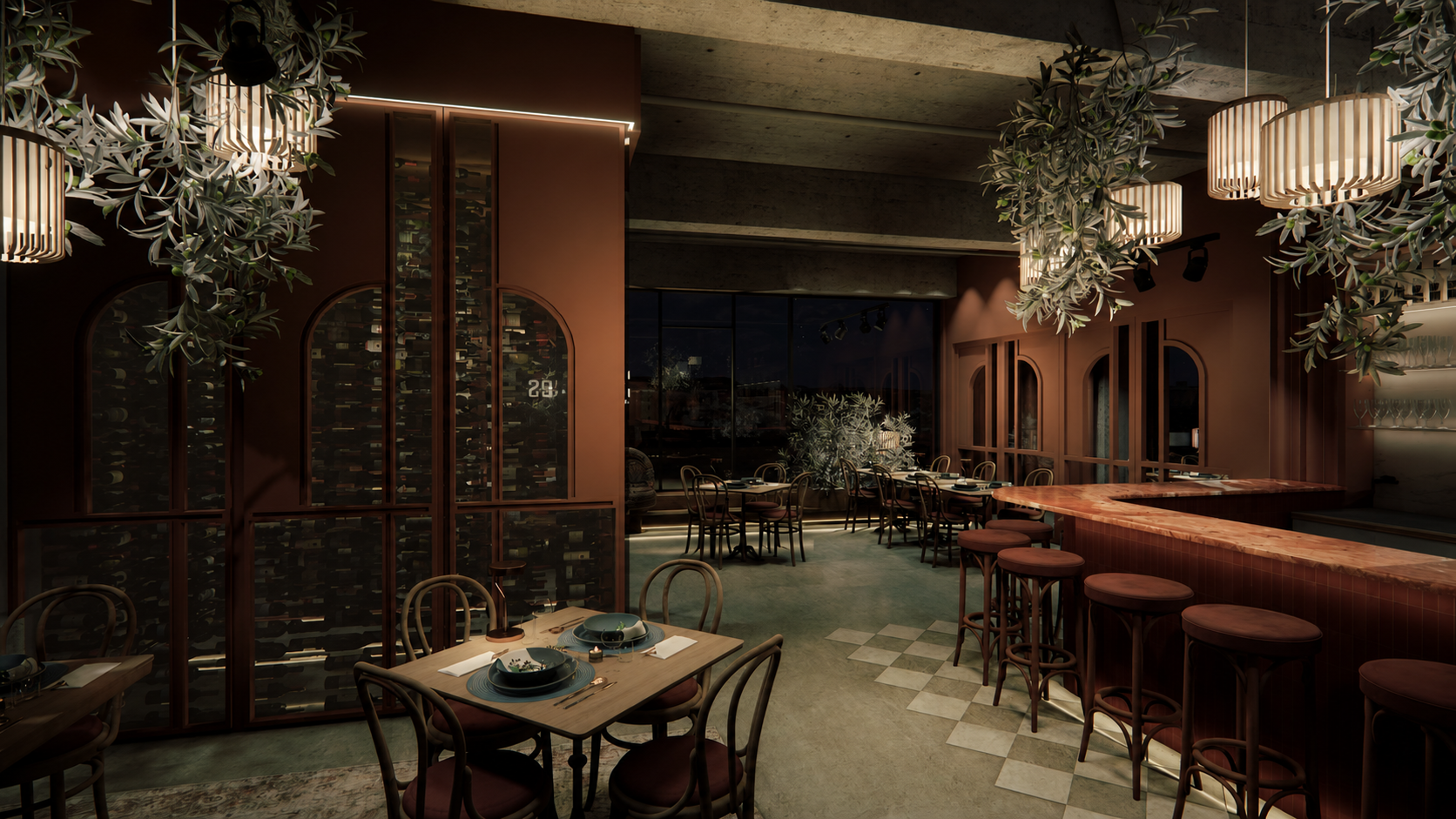Croquis du restaurant Complices