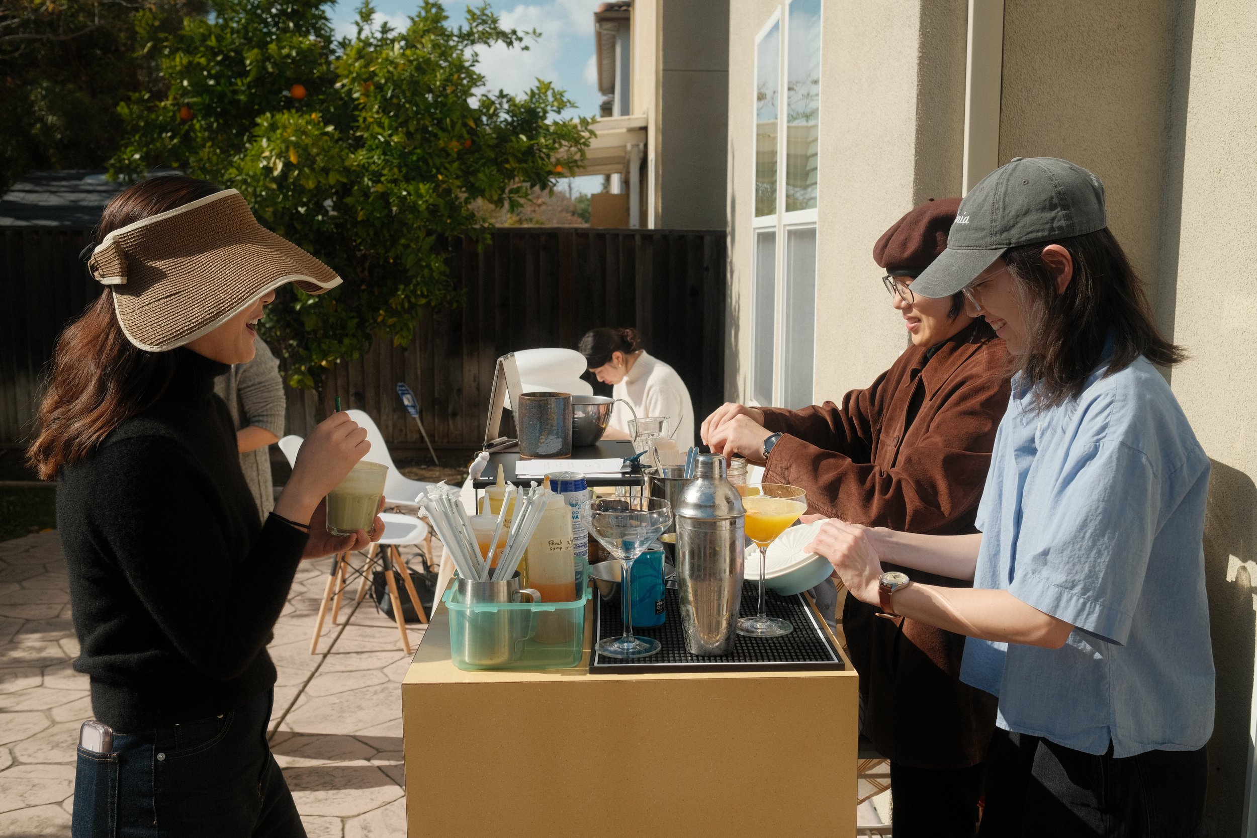 Our first pop up in a backyard, with 15 guests