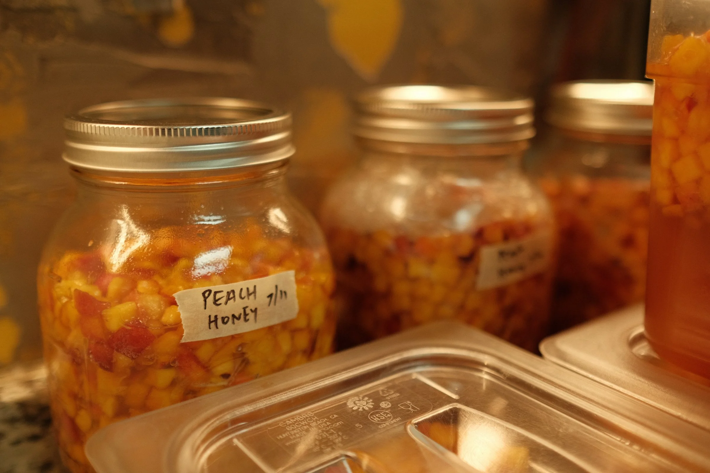 Fermented Peach Honey