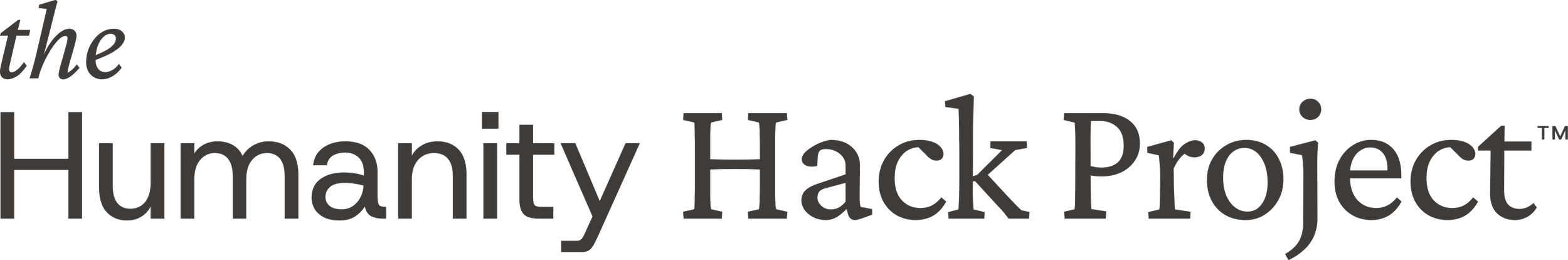 Primary Wordmark - The Humanity Hack Project