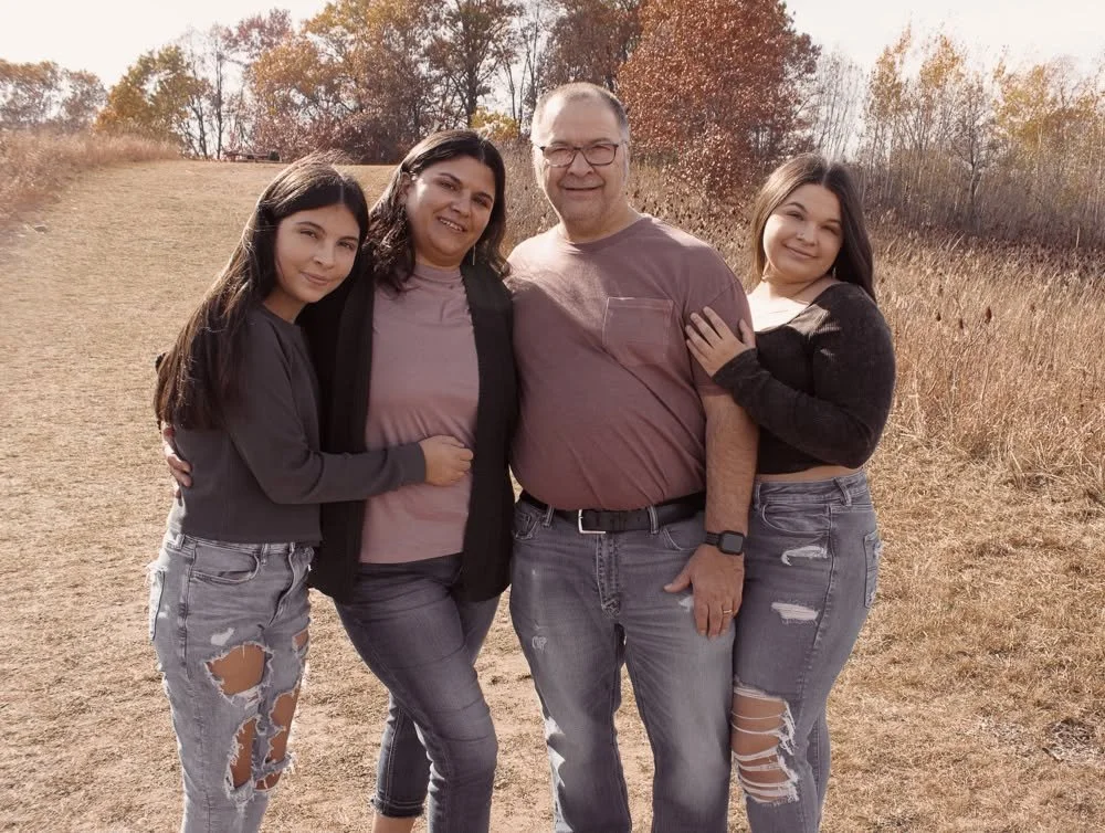 Angela Thompson and family