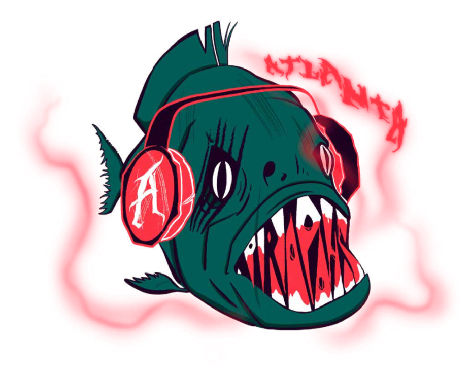 The Atlanta Parapahs logo, hypothetical rap group. Done with Procreate.