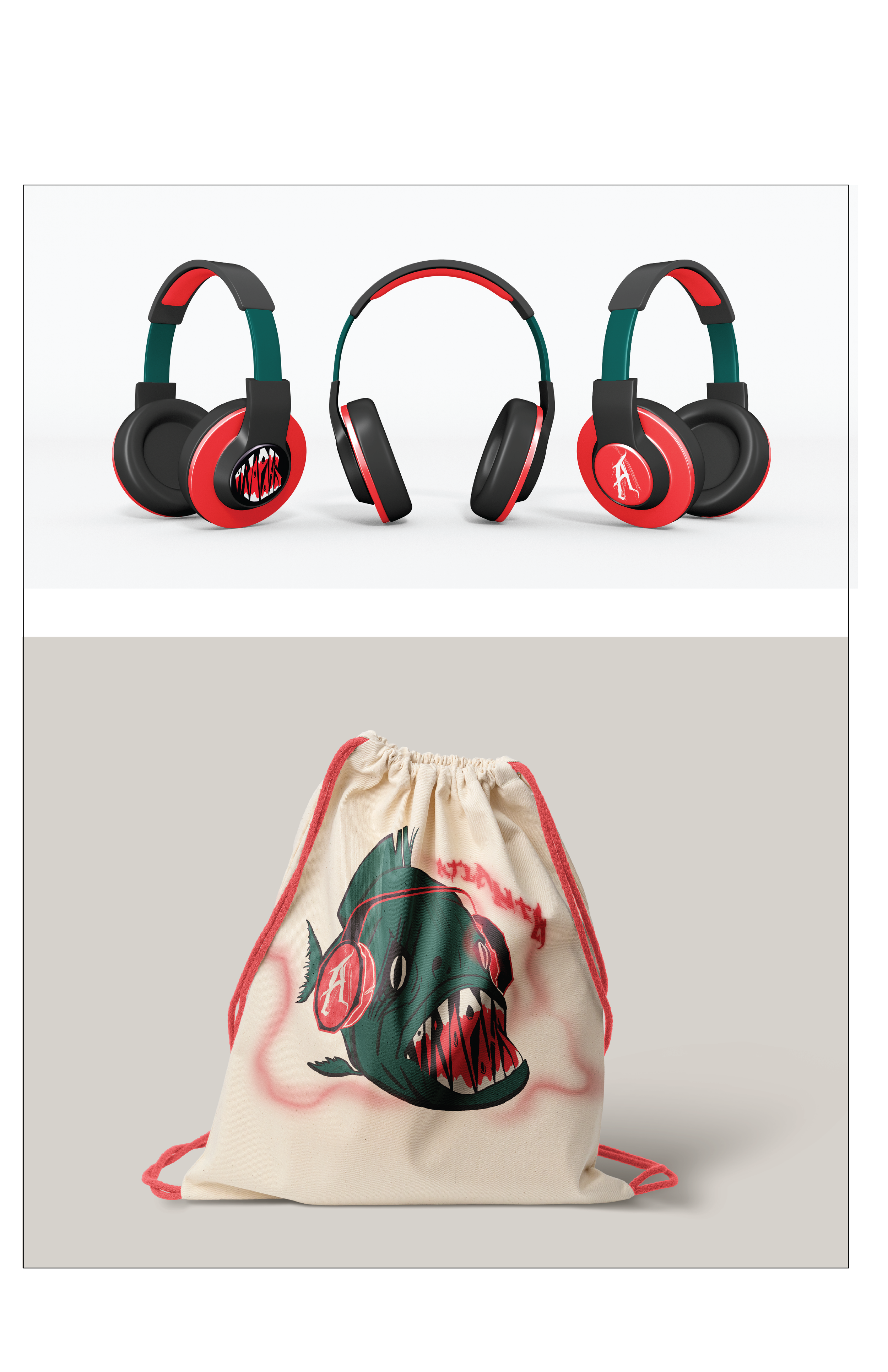 The Atlanta Parapahs merch mockup. Done in Adobe Photoshop.