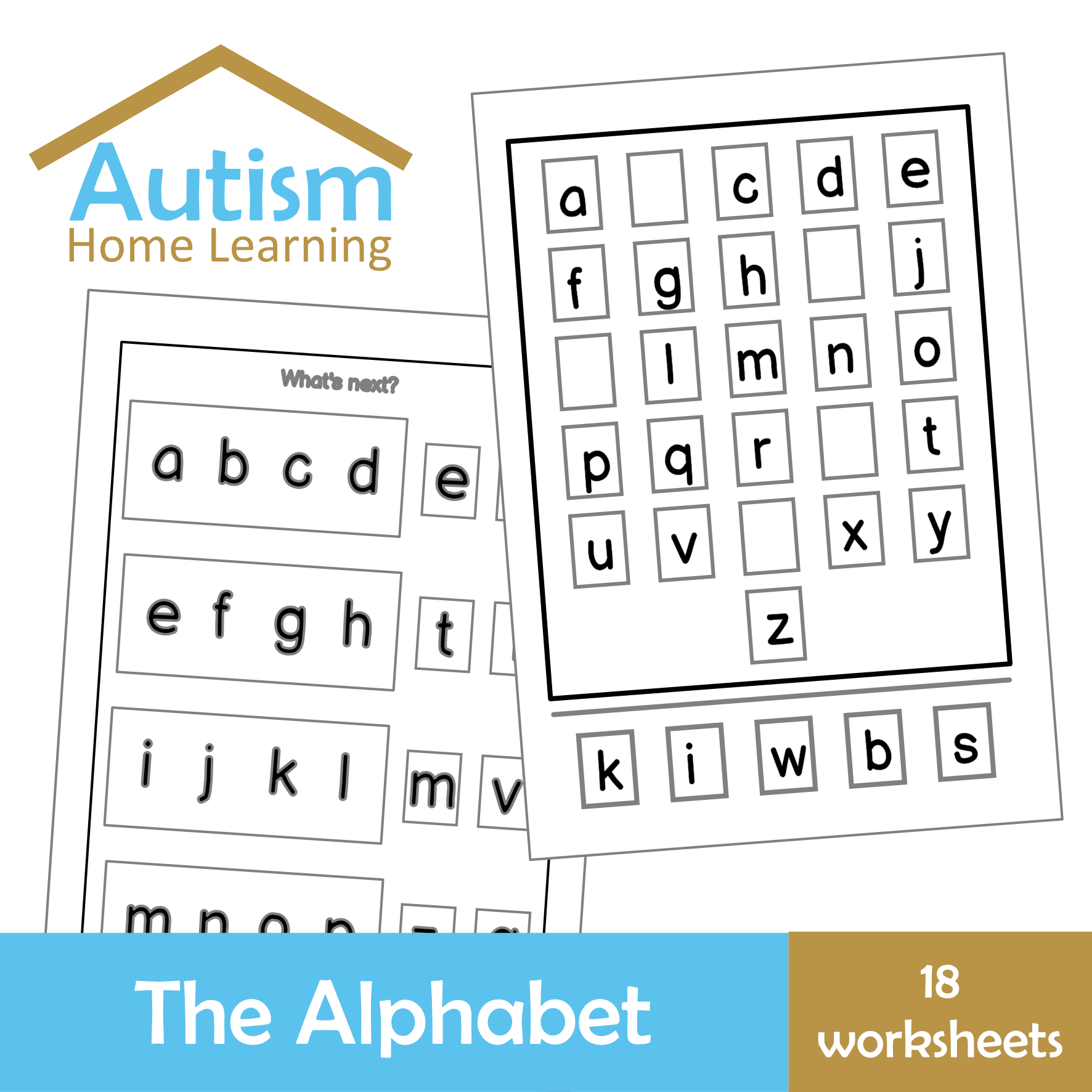 Alphabet ABC Order of Letters Worksheets