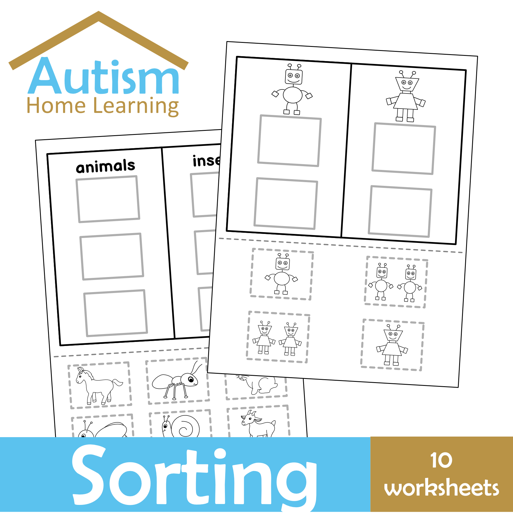Picture Sorting Worksheets -  Visual Thinking Skills