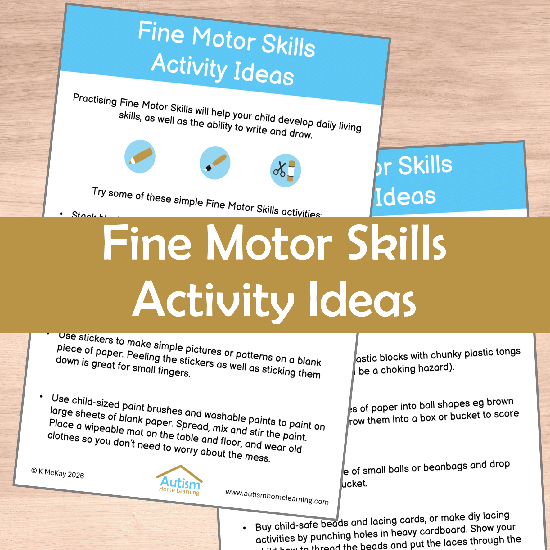 Fine Motor Skills Activity Ideas