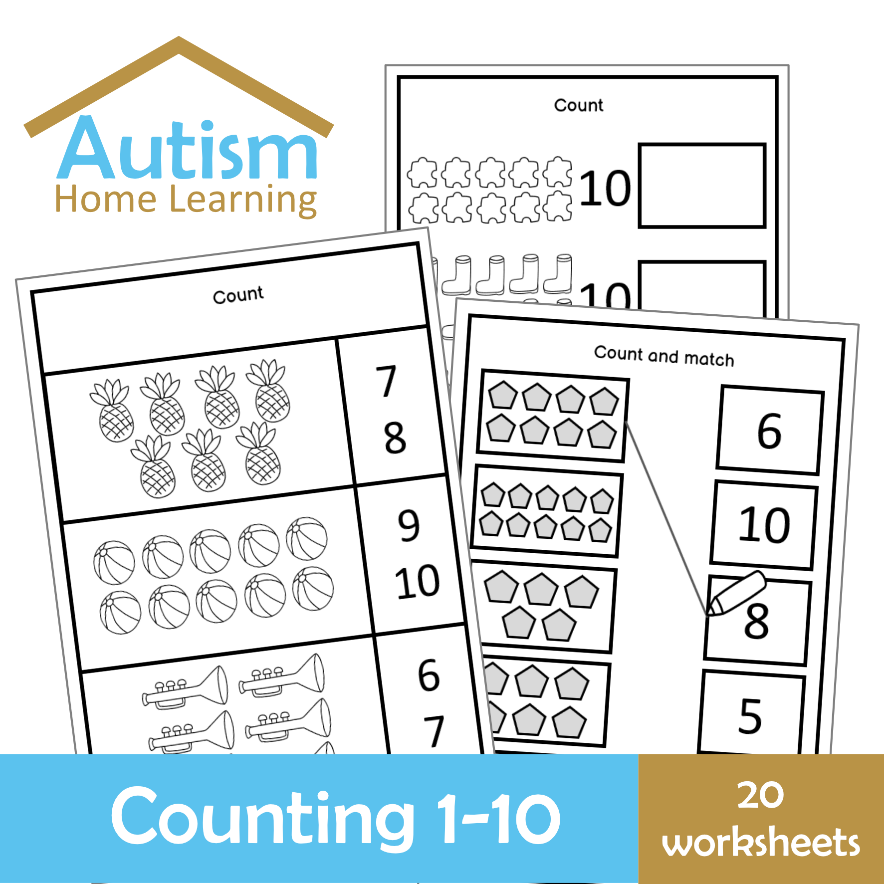 Counting 1-10 Worksheets