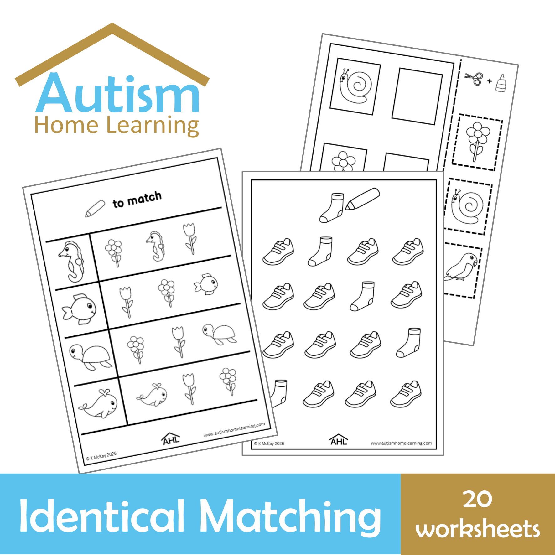 Identical Matching Worksheets