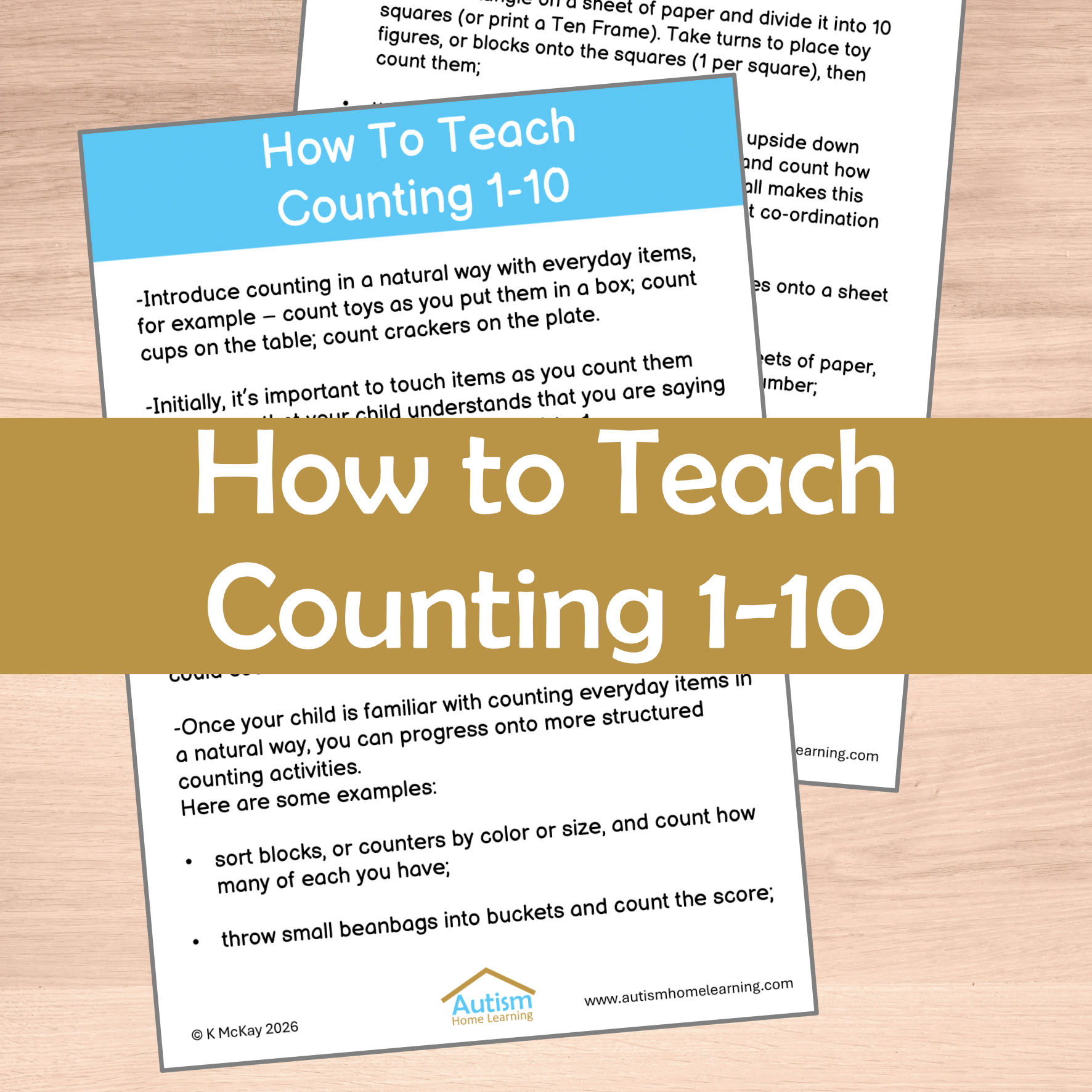 How To Teach Your Child To Count 1-10 Guide