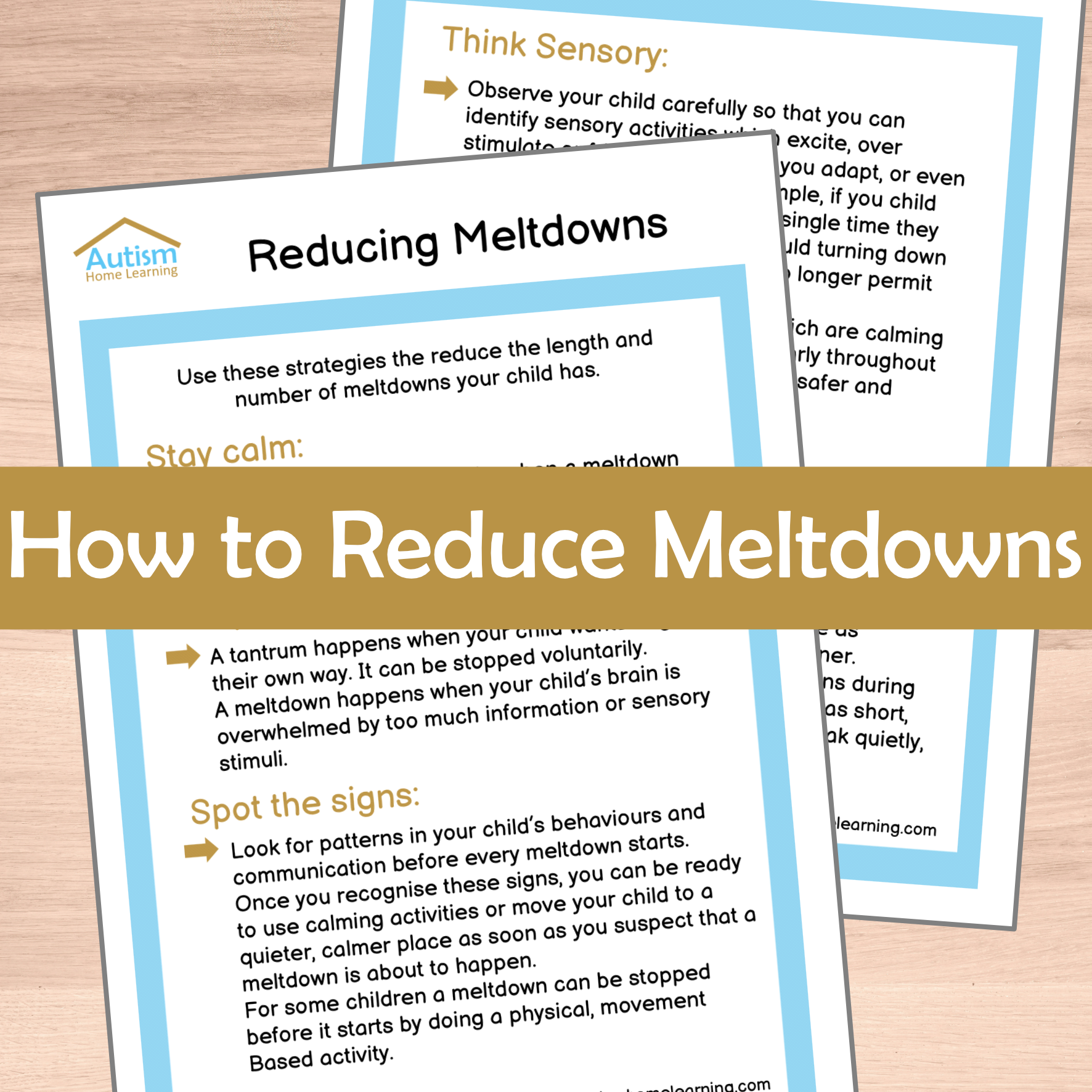 Reducing Meltdowns Guide