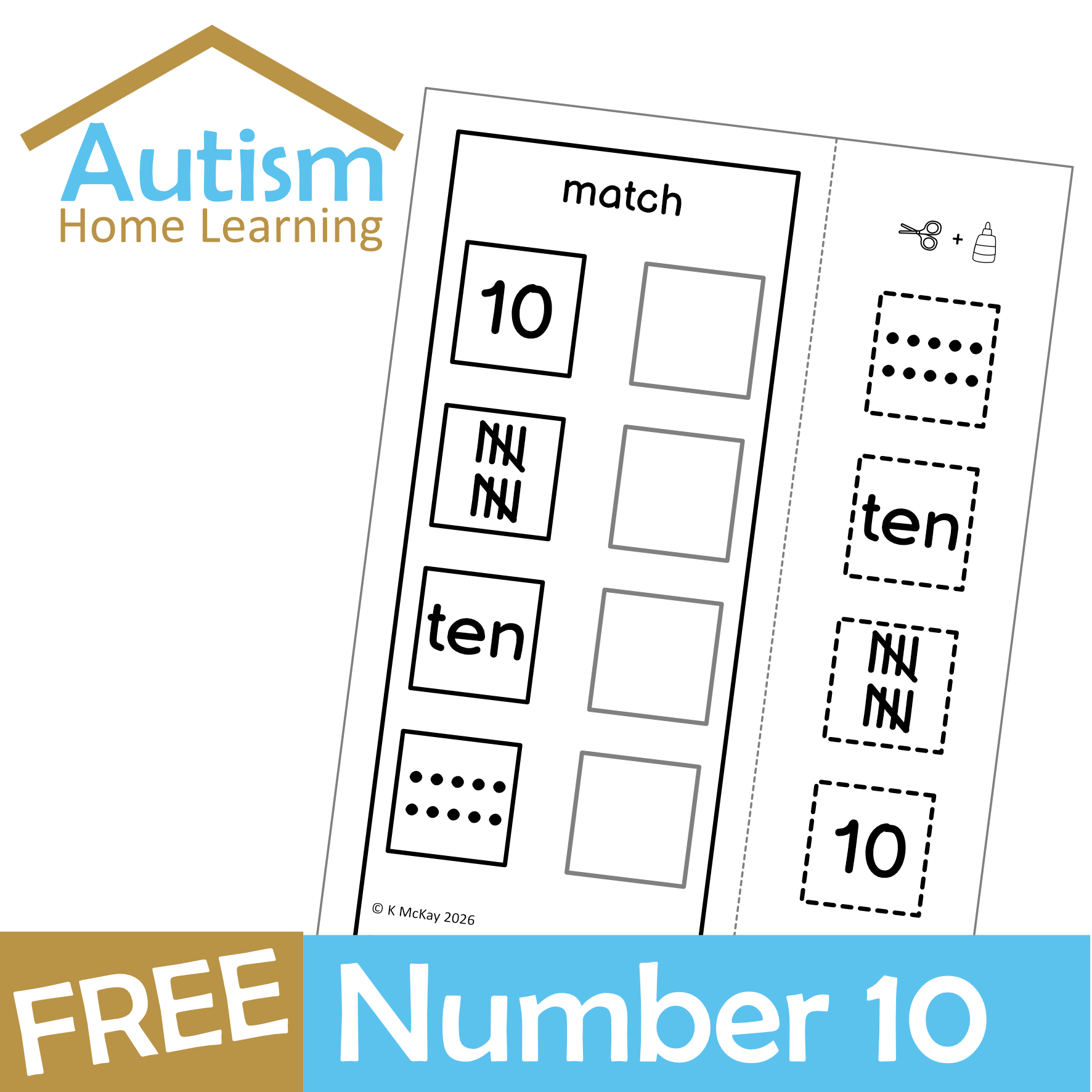 Free Number 10 Worksheet