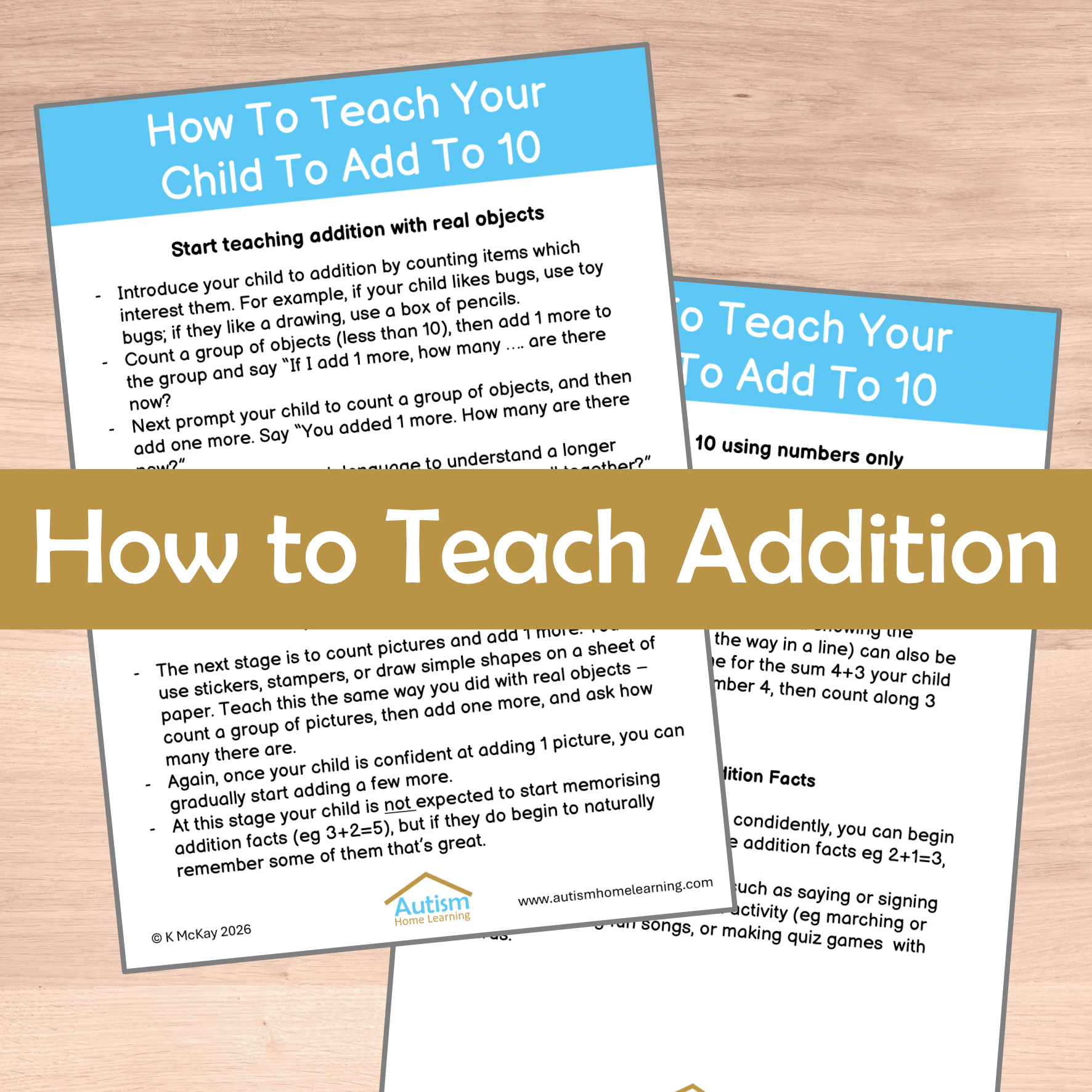 Teaching Your Child to Add 1-10