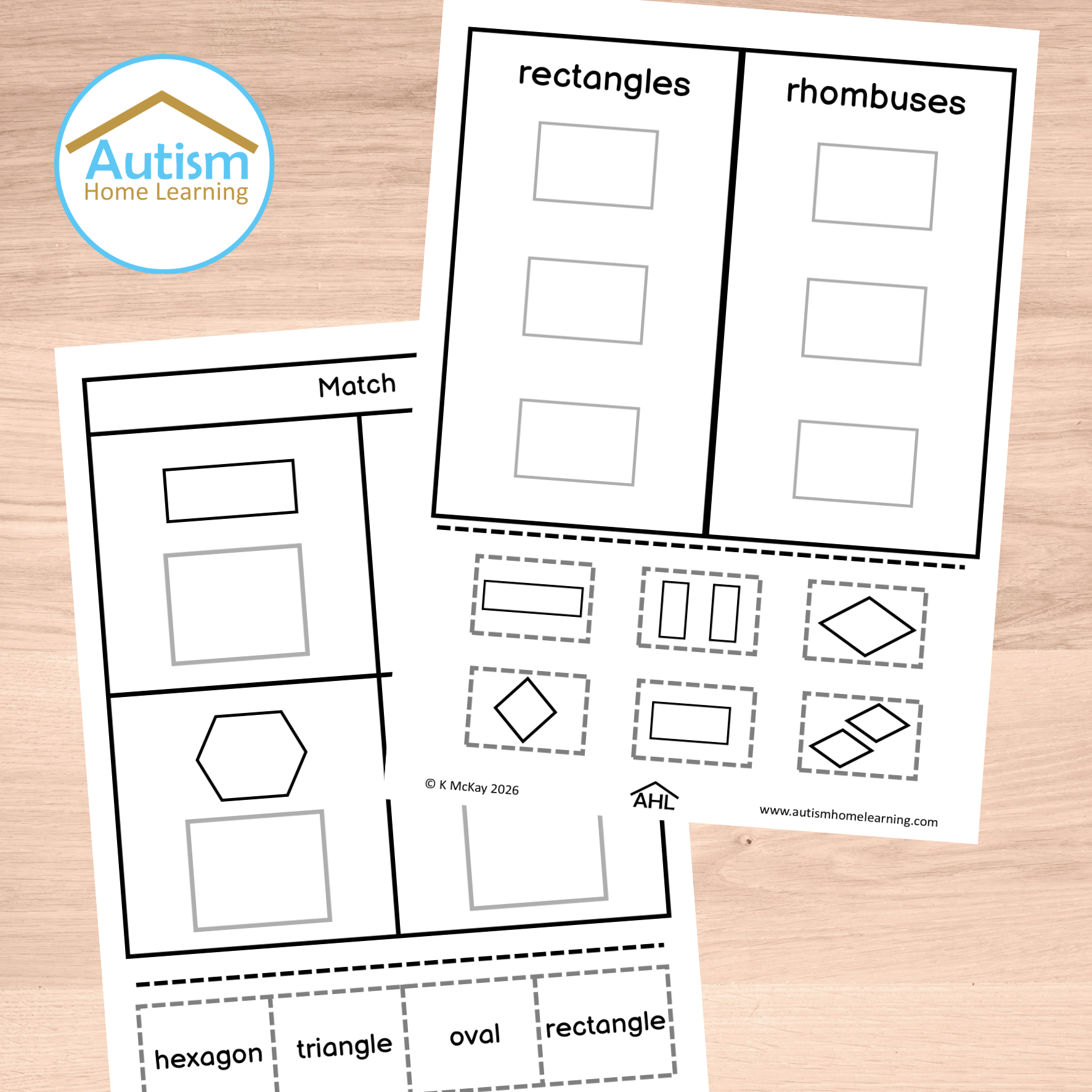 Names of 2D Shapes Worksheets cover 2.png