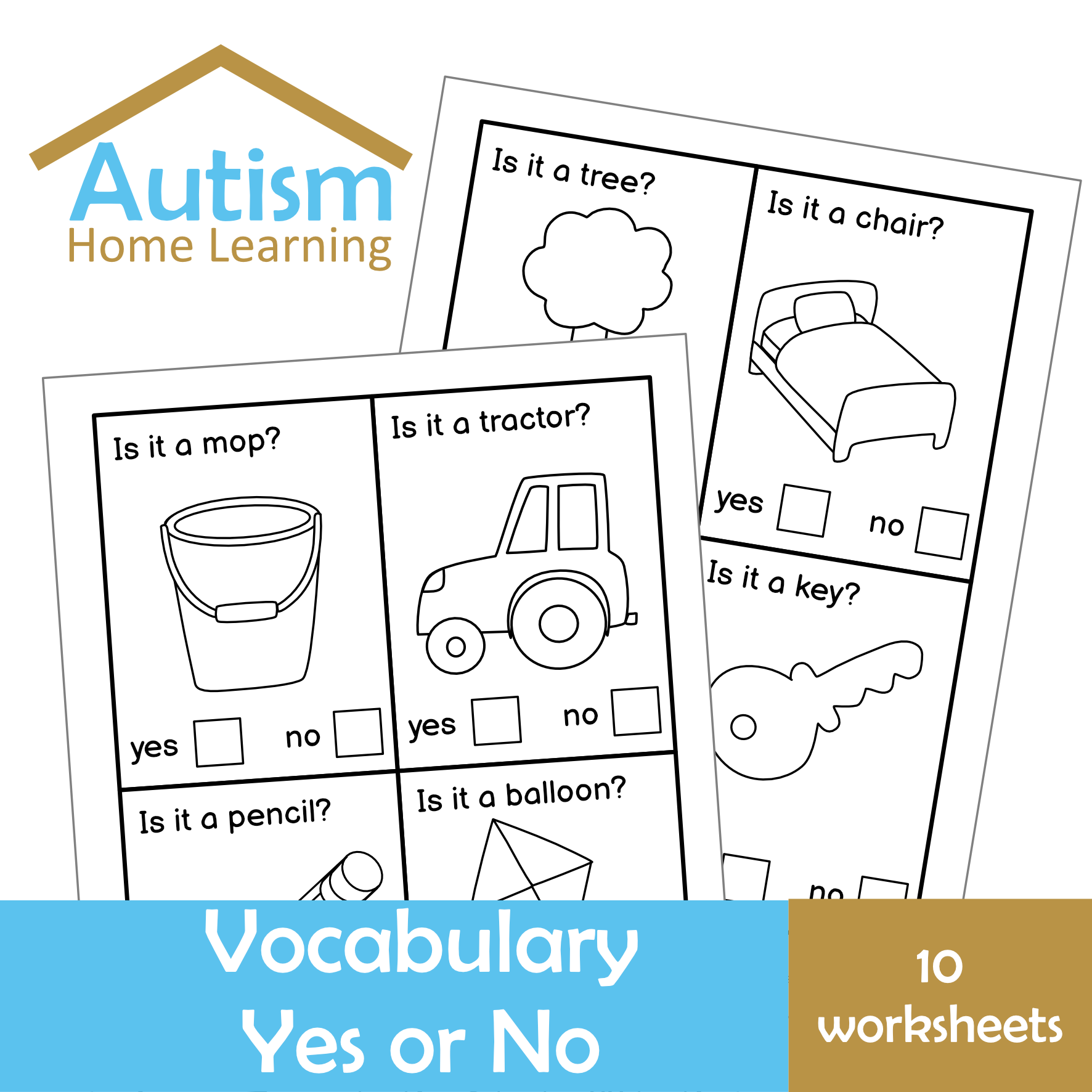 Vocabulary Yes or No Worksheets