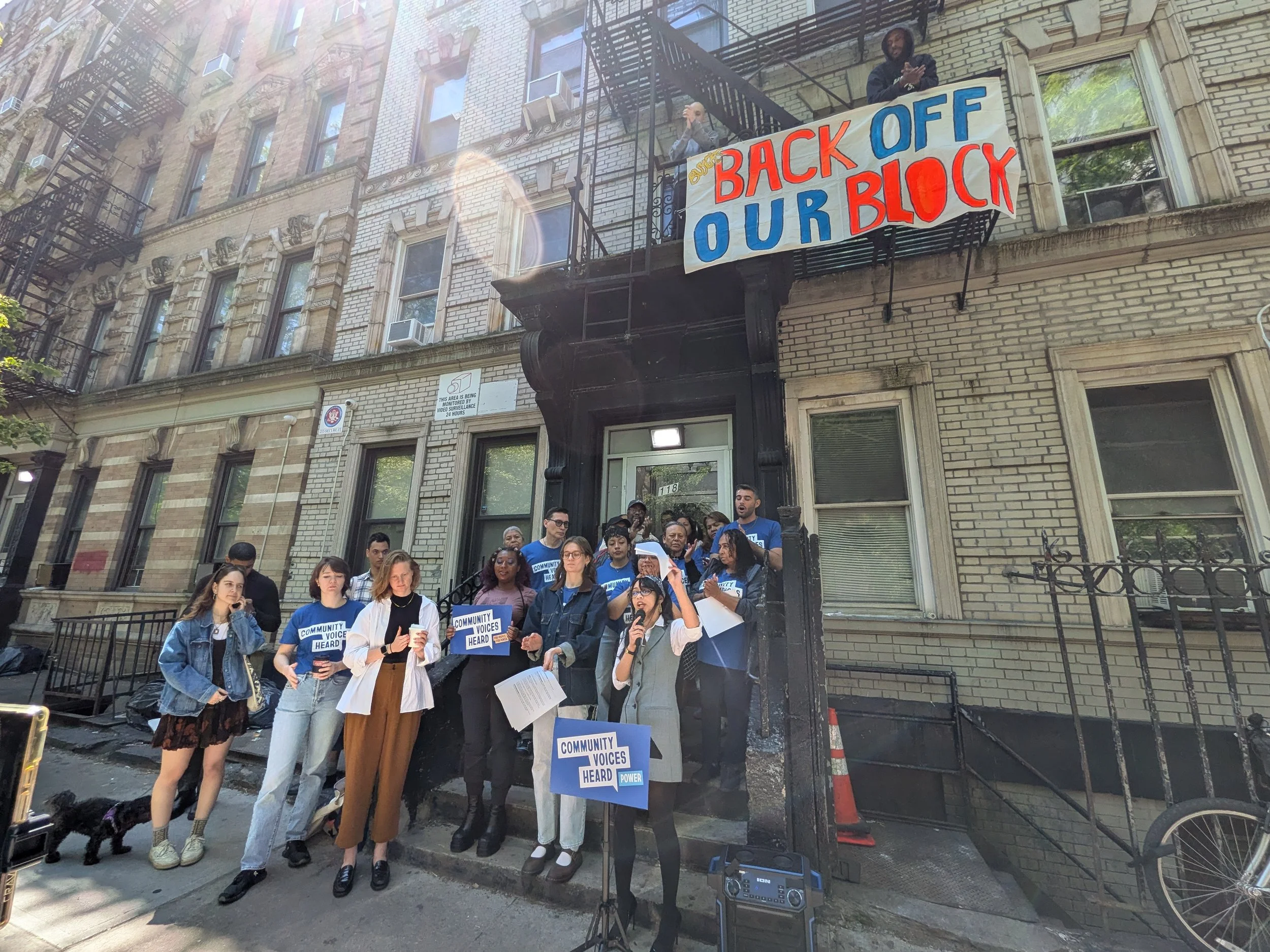 harlem world: “East Harlem Tenants Drop “Back Off Our Block” Banner, Launch Tenant Union Ahead Of Coming Building Auction”