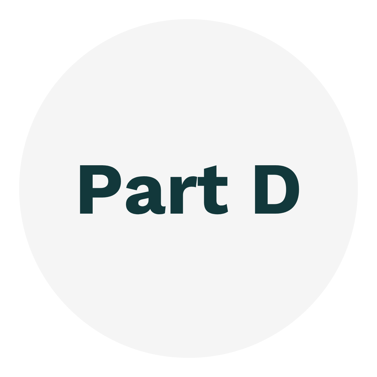 Part D written inside a white circle on a gray background.
