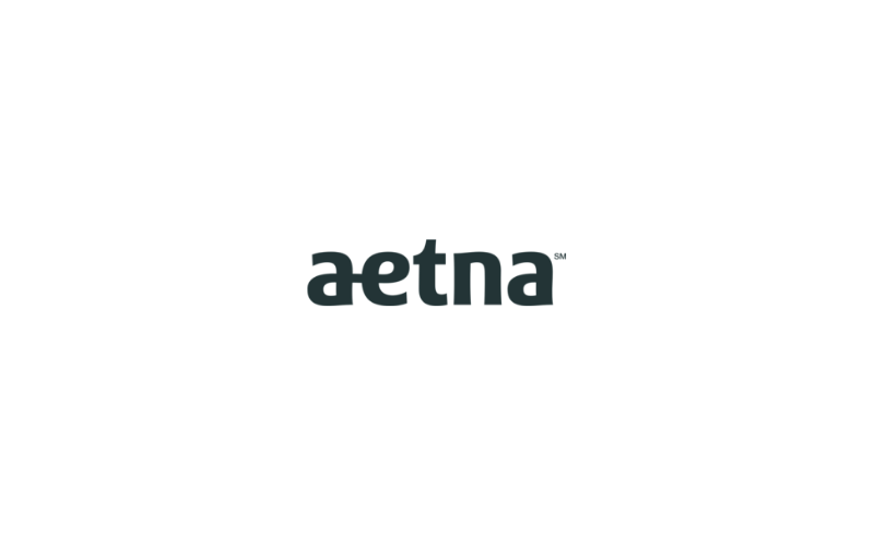 A black and white illustration of a bird with outstretched wings appearing to take off or land, with the 'aetna' logo overlaying the bird.