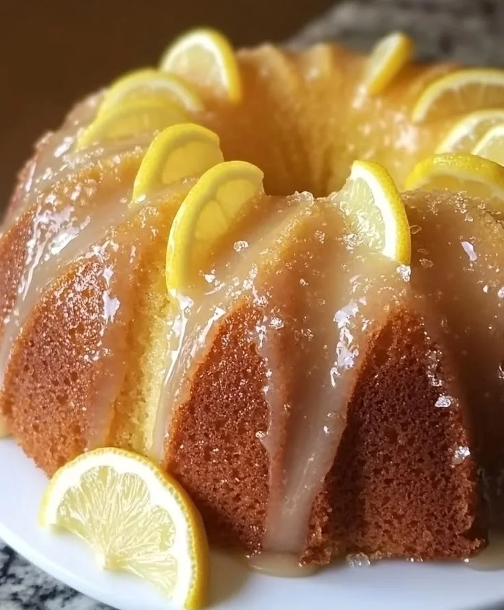 Lemon Pound Cake w Lemon Glaze