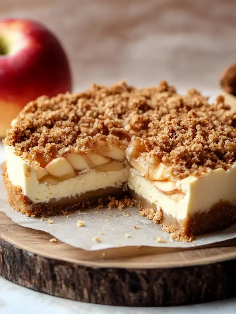Apple Crumble Cheesecake