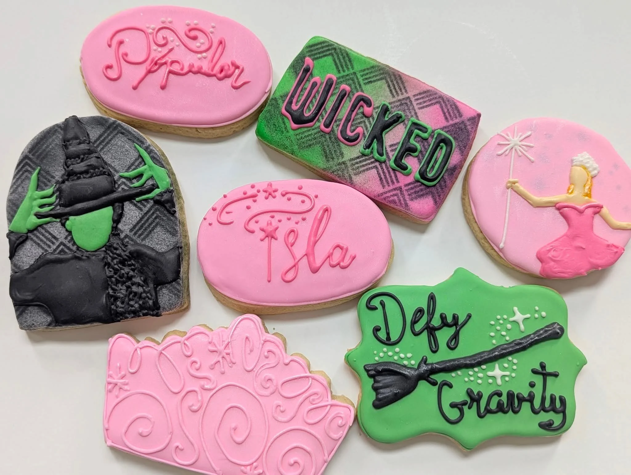 Cookies with Wicked movie designs