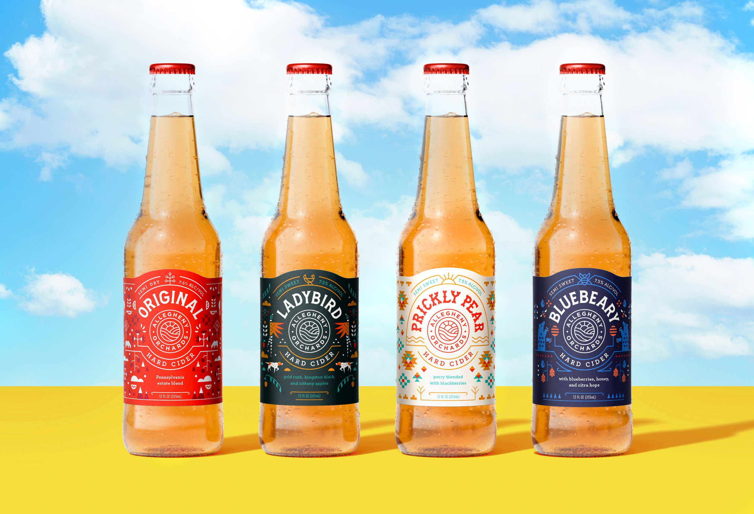 allegheny orchards hard cider label designs