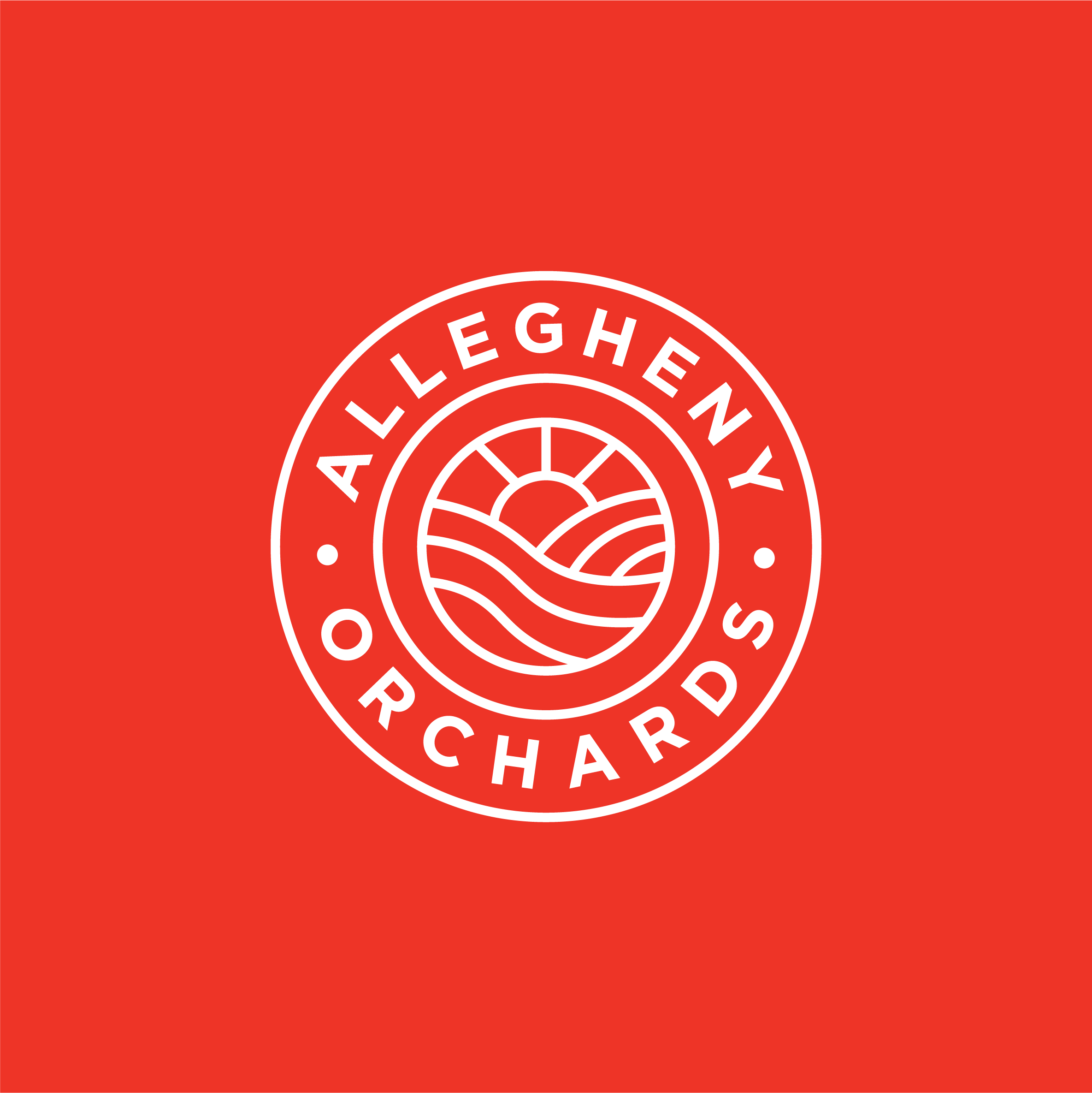 allegheny orchards cidery logo design