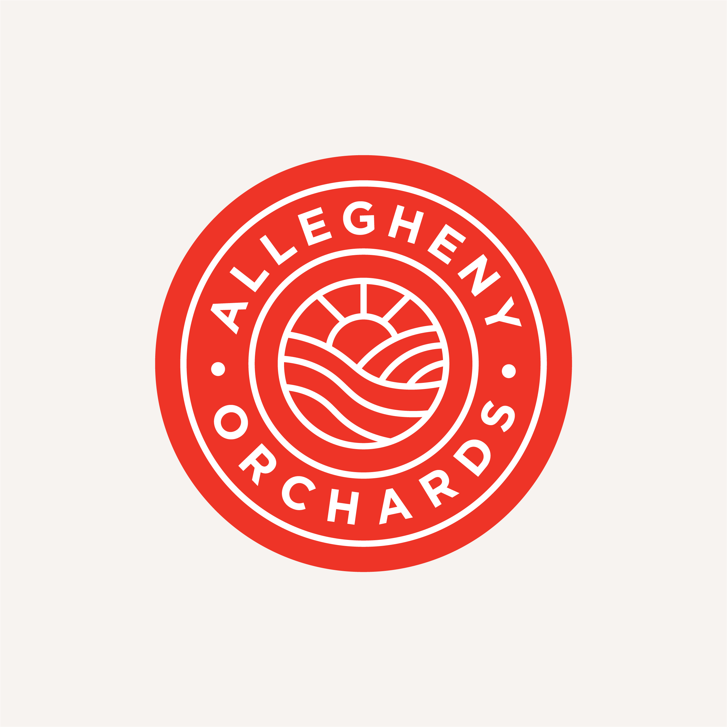allegheny orchards hard cider logo design