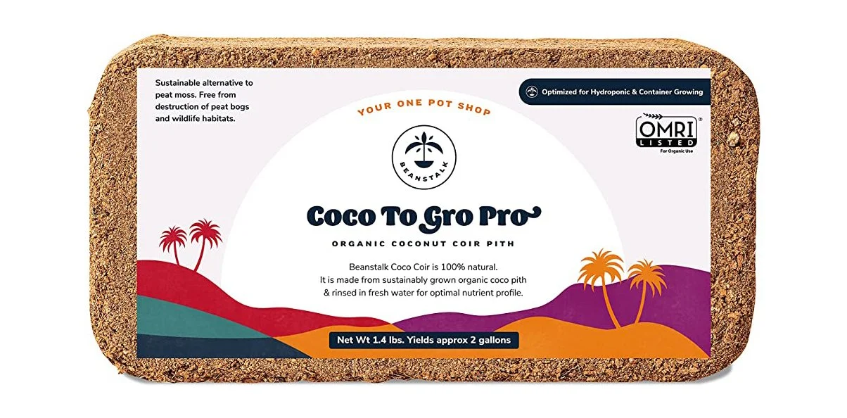 beanstalk plant coir package design
