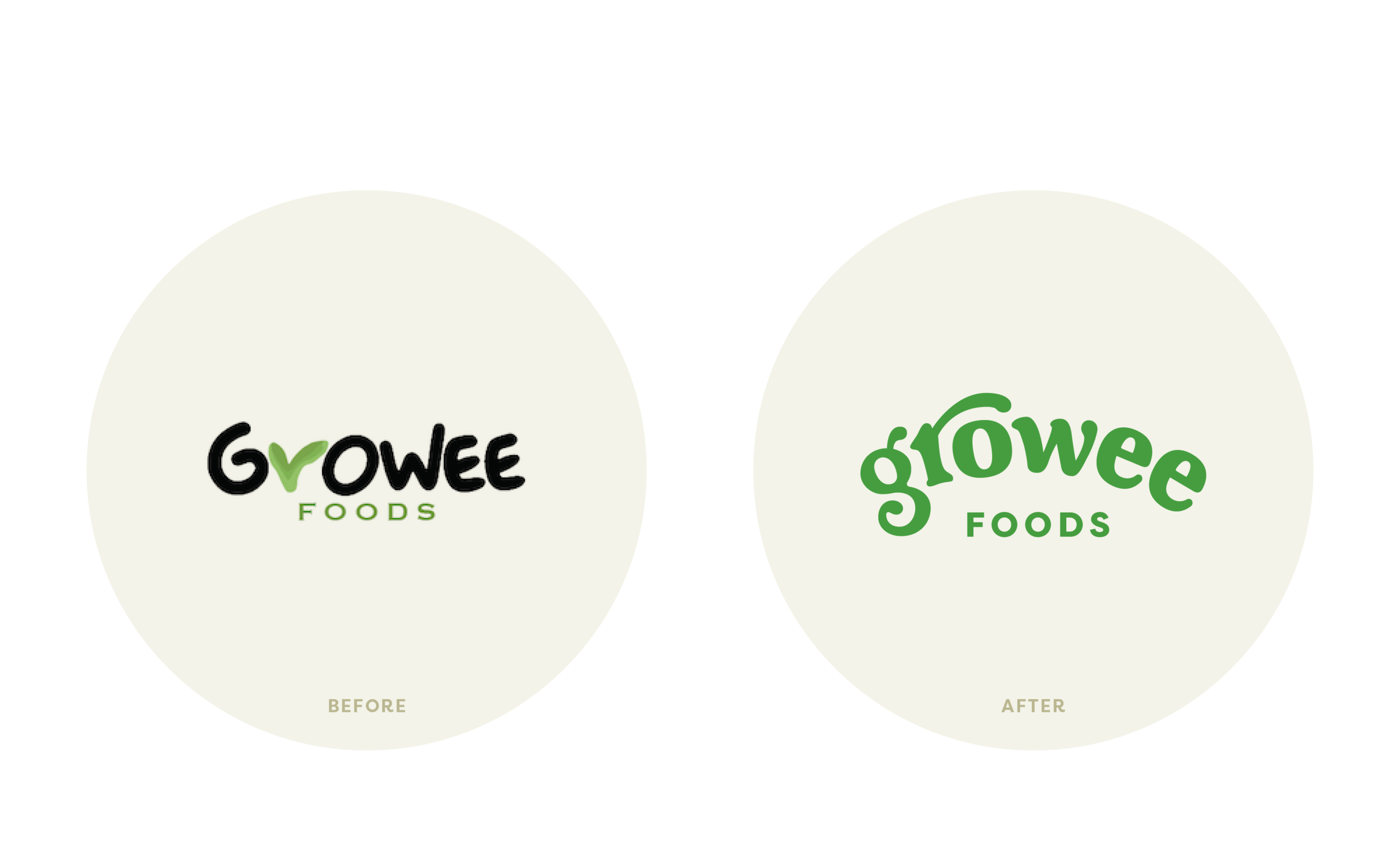 growee foods logo design rebrand