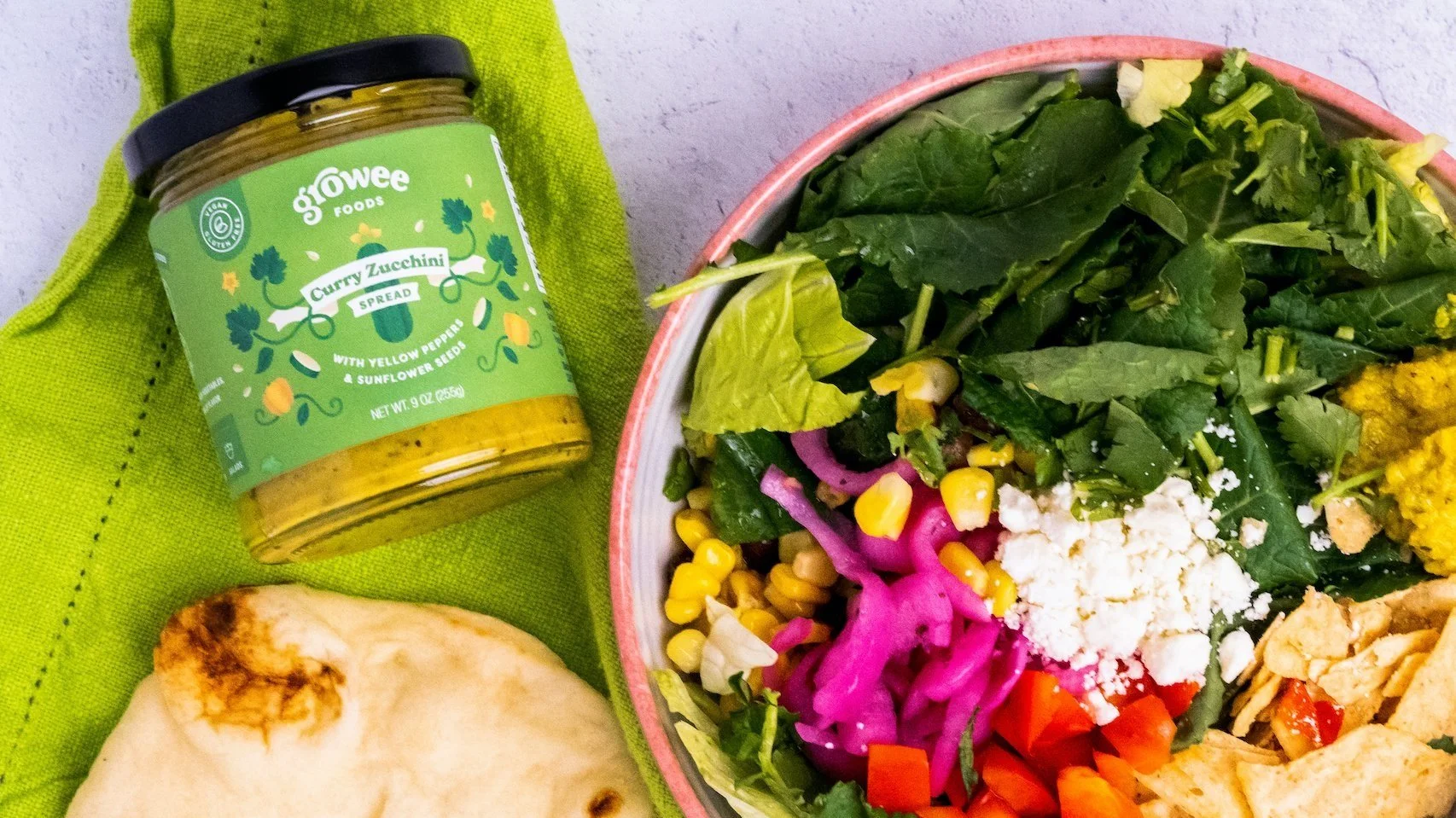 growee foods jar label design