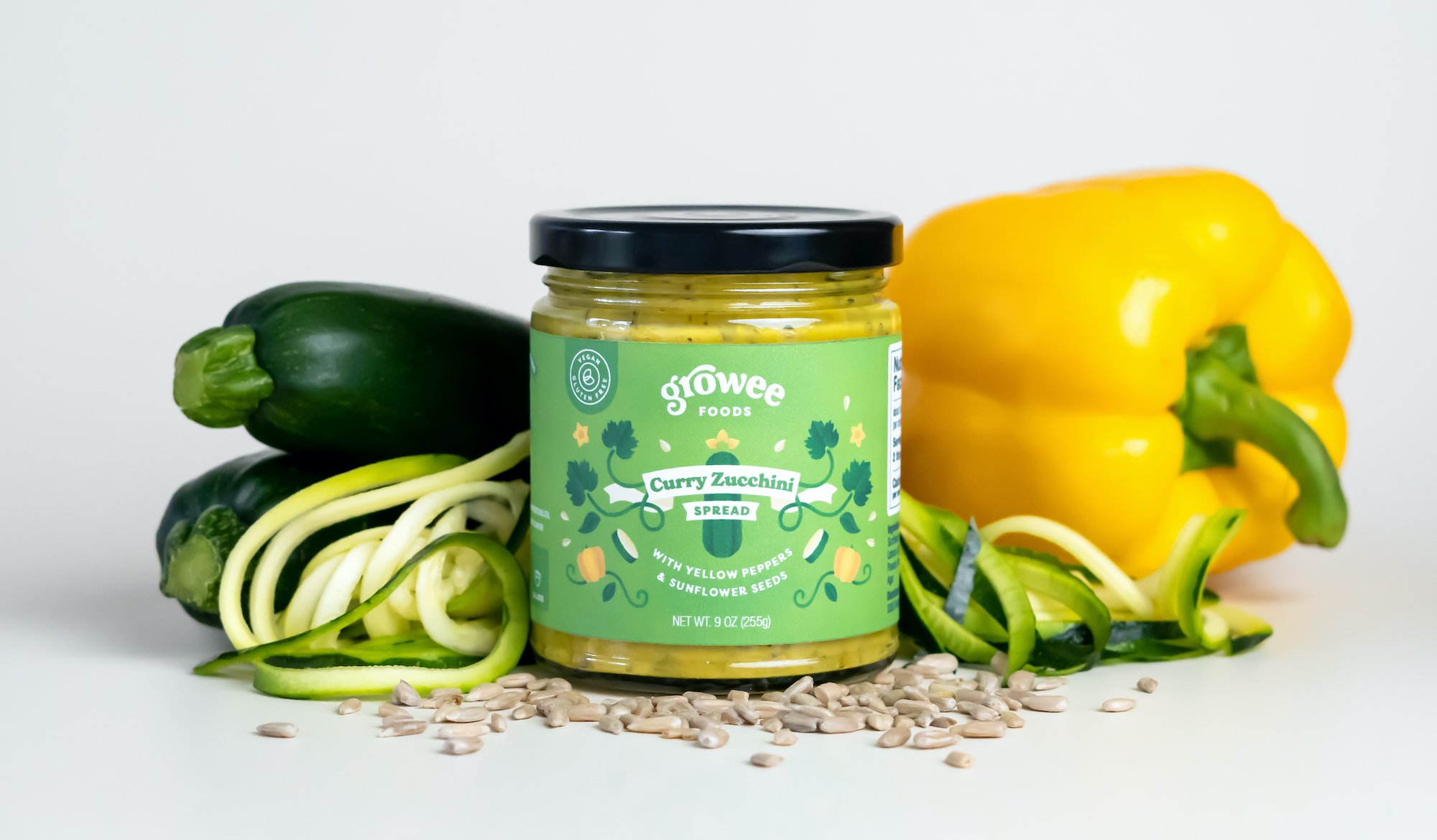 vegetable zucchini spread package design