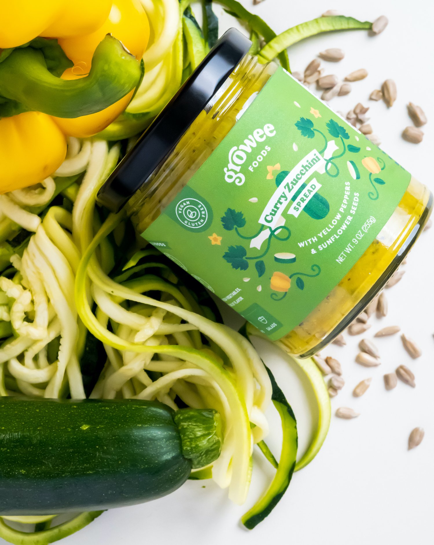 zucchini jar label design